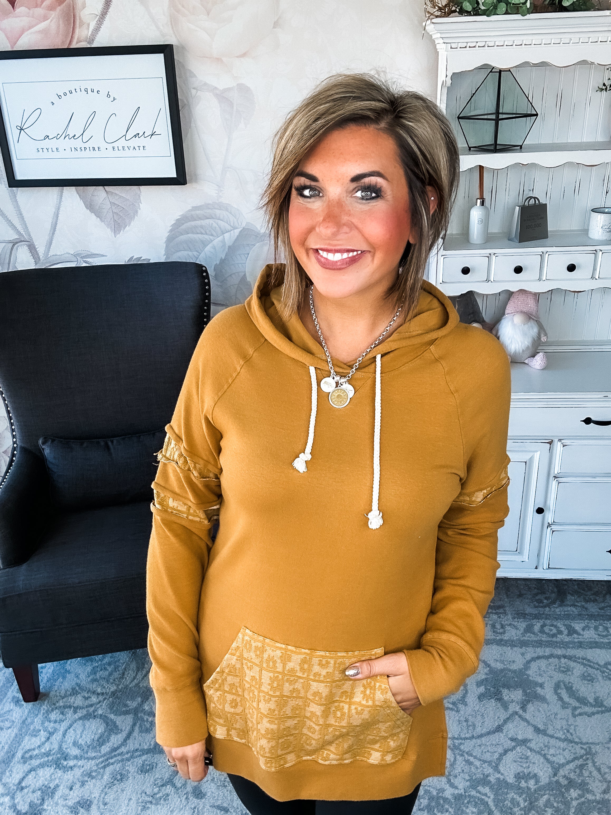 Ampersand Avenue SideSlit Hoodie - Made For You