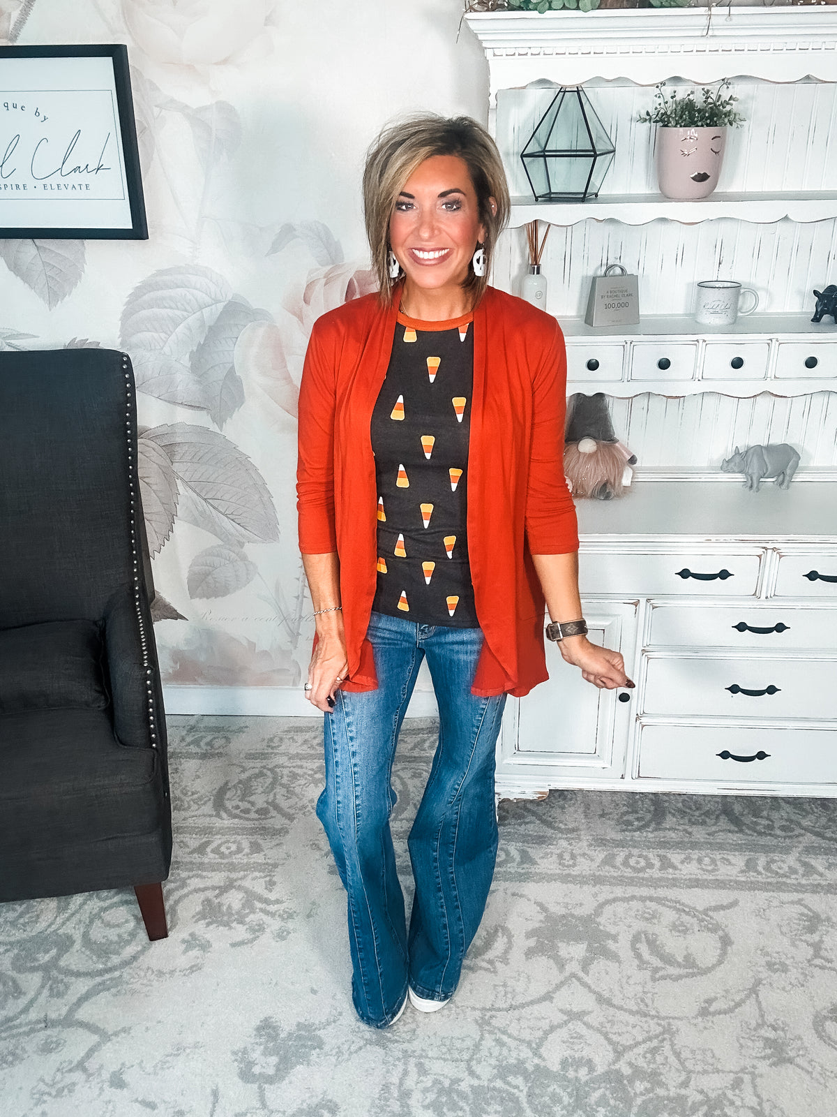 Ampersand Avenue Tee - Candy Corn Cutie