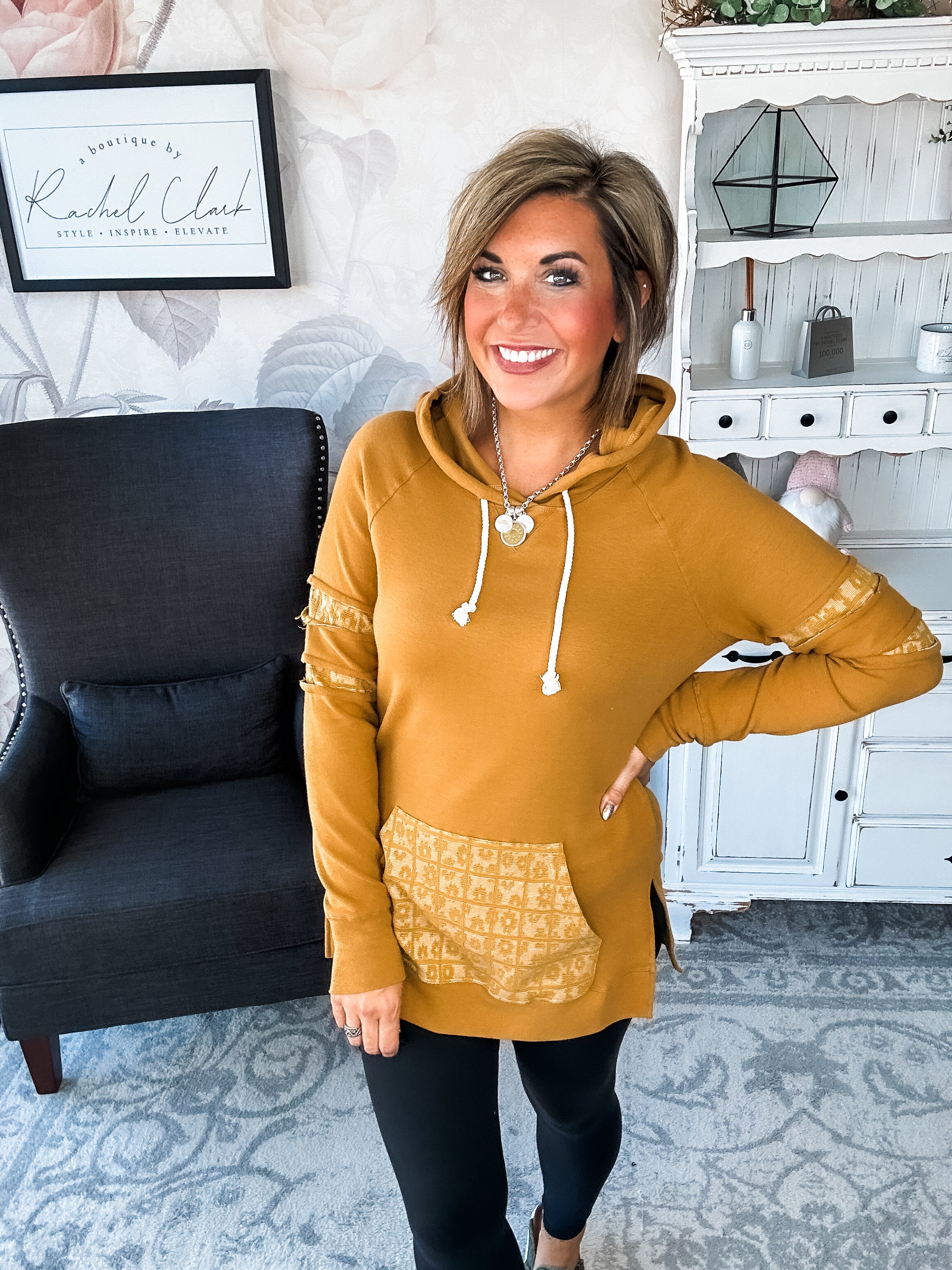 Ampersand Avenue SideSlit Hoodie - Made For You