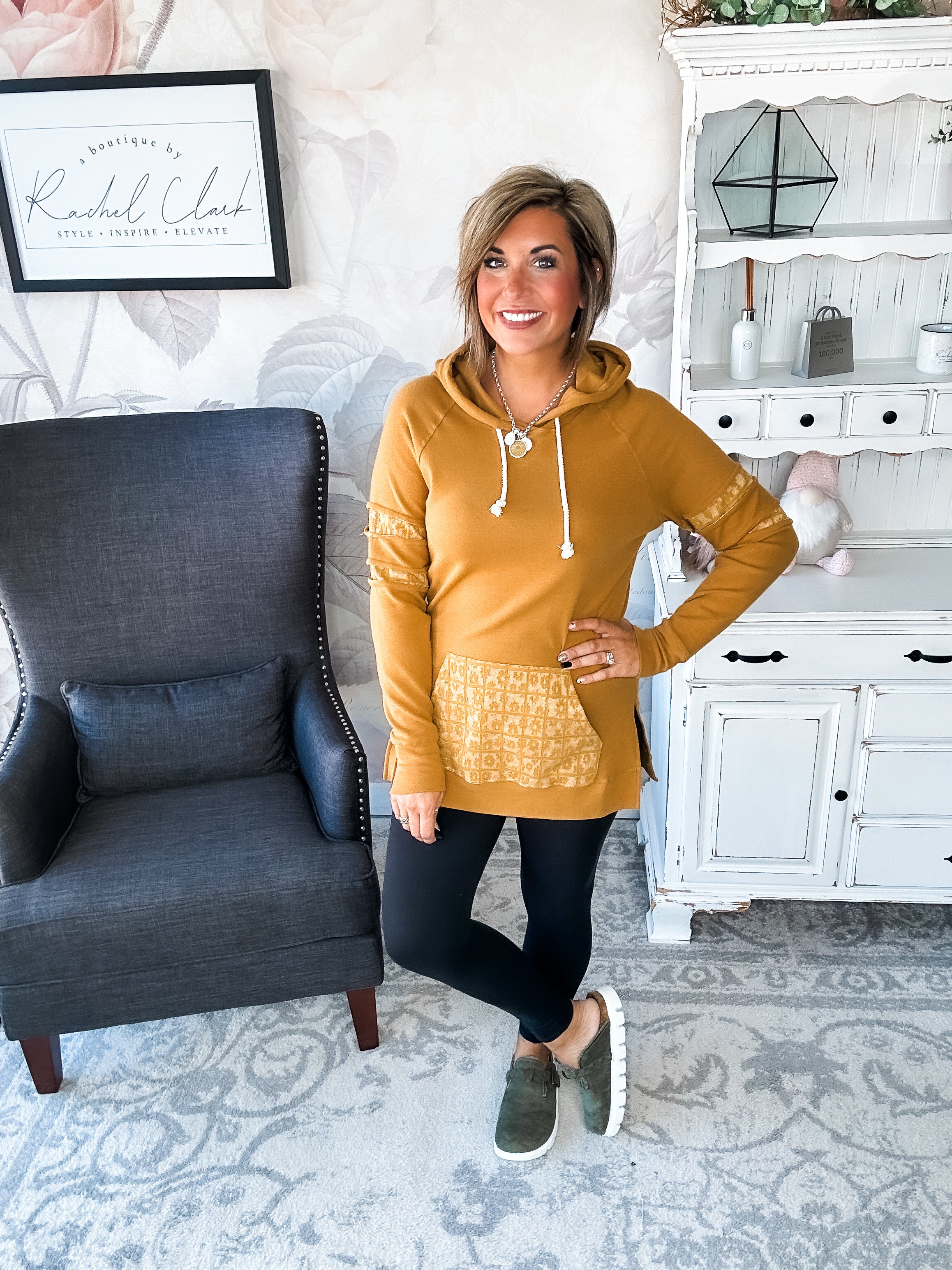 Ampersand Avenue SideSlit Hoodie - Made For You