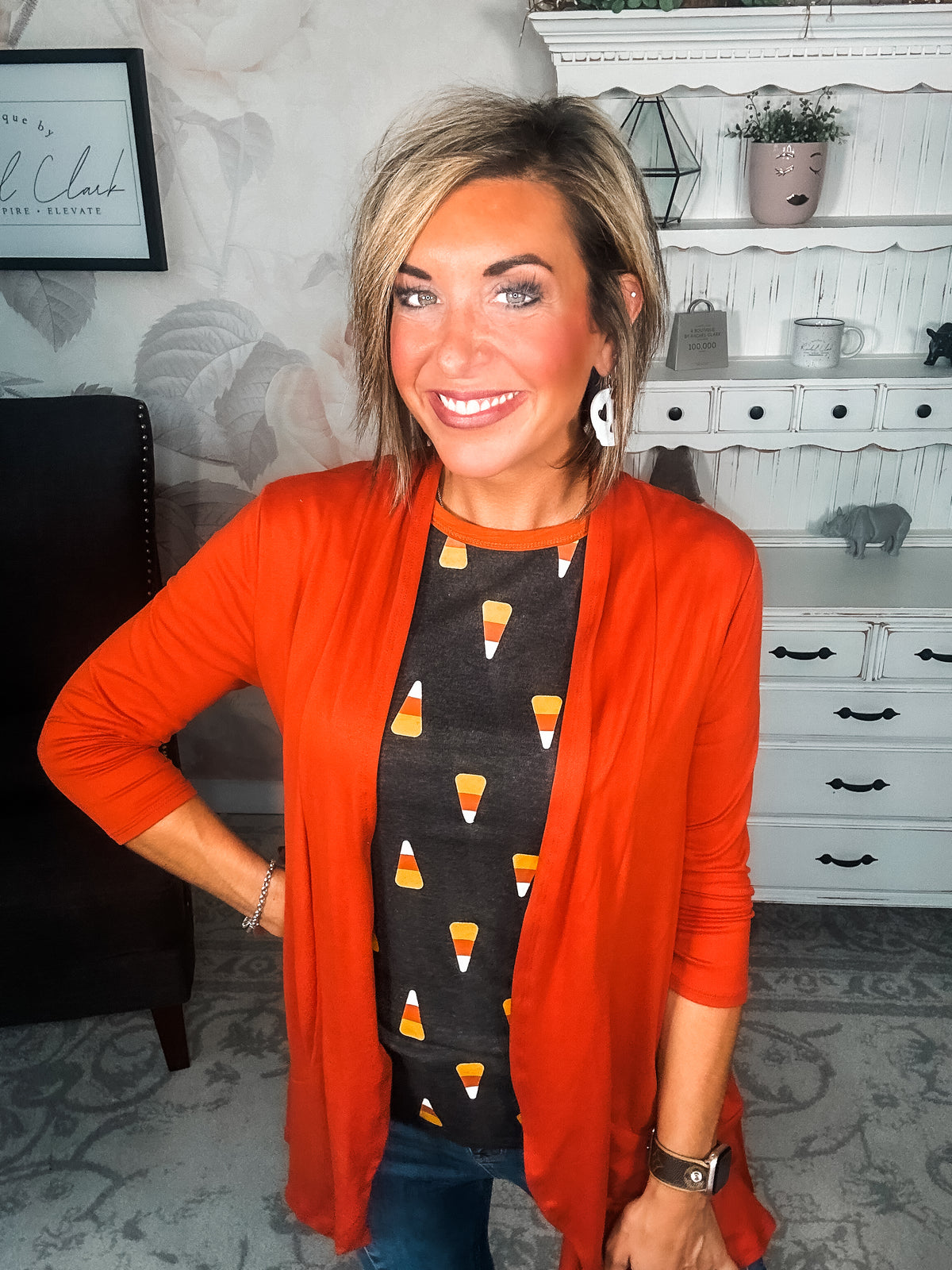 Ampersand Avenue Tee - Candy Corn Cutie