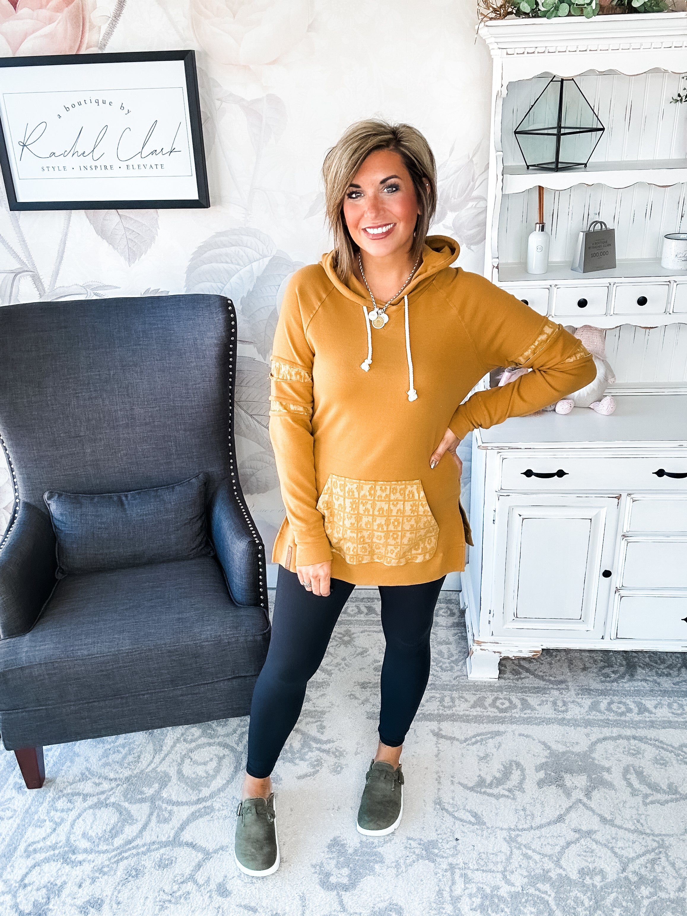 Ampersand Avenue SideSlit Hoodie - Made For You