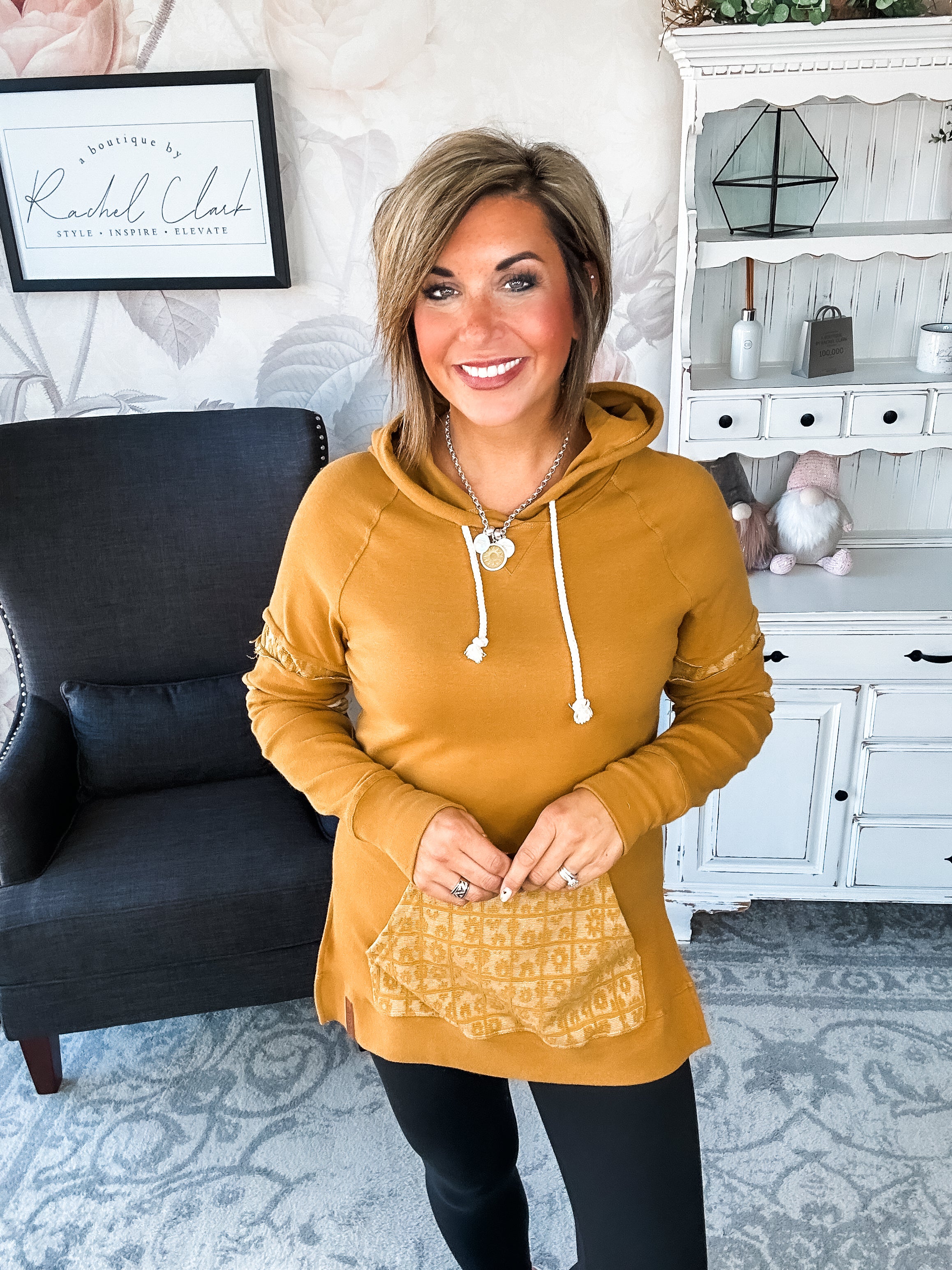 Ampersand Avenue SideSlit Hoodie - Made For You