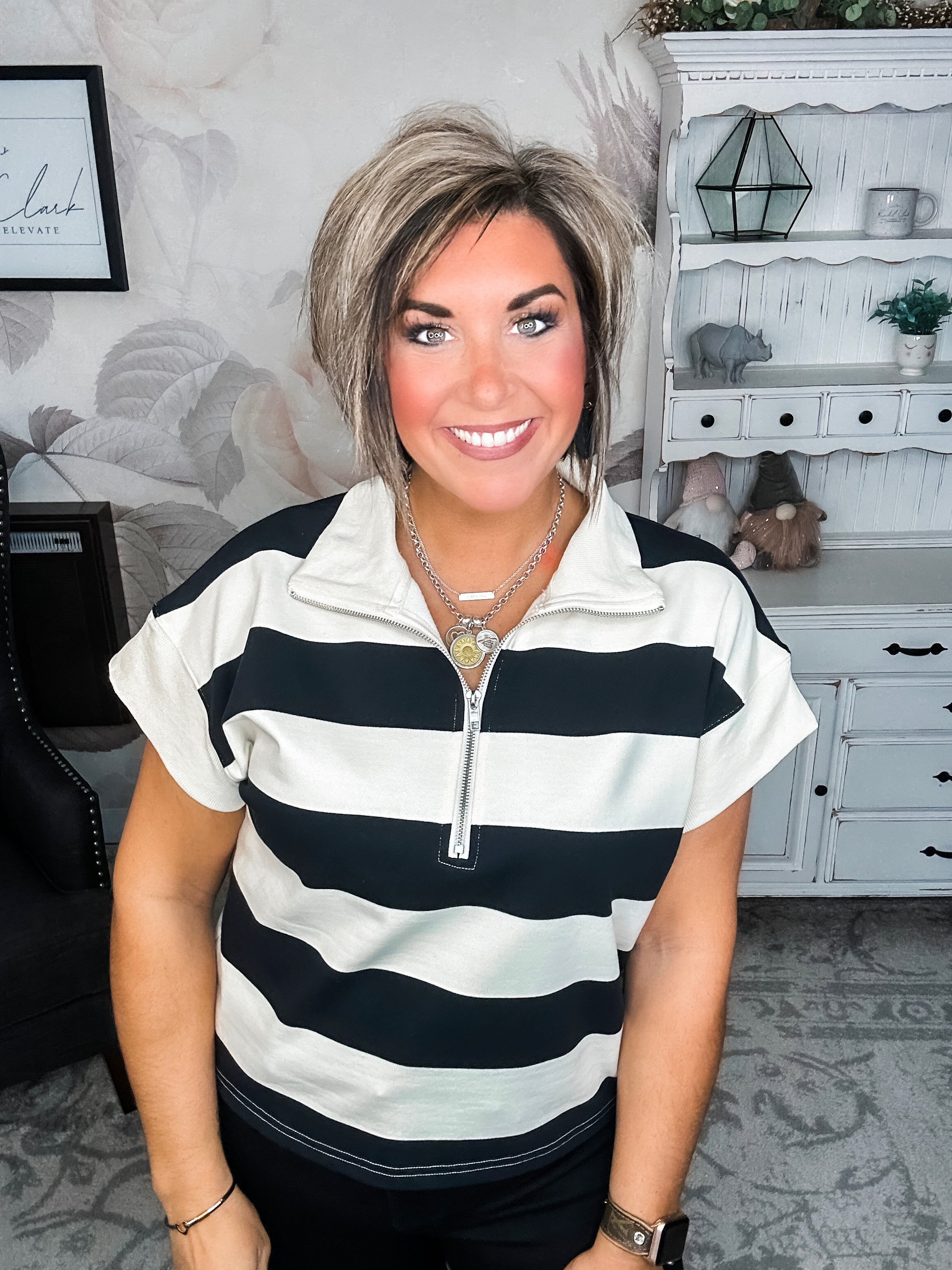 Hope Floats Quarter Zip Sweater