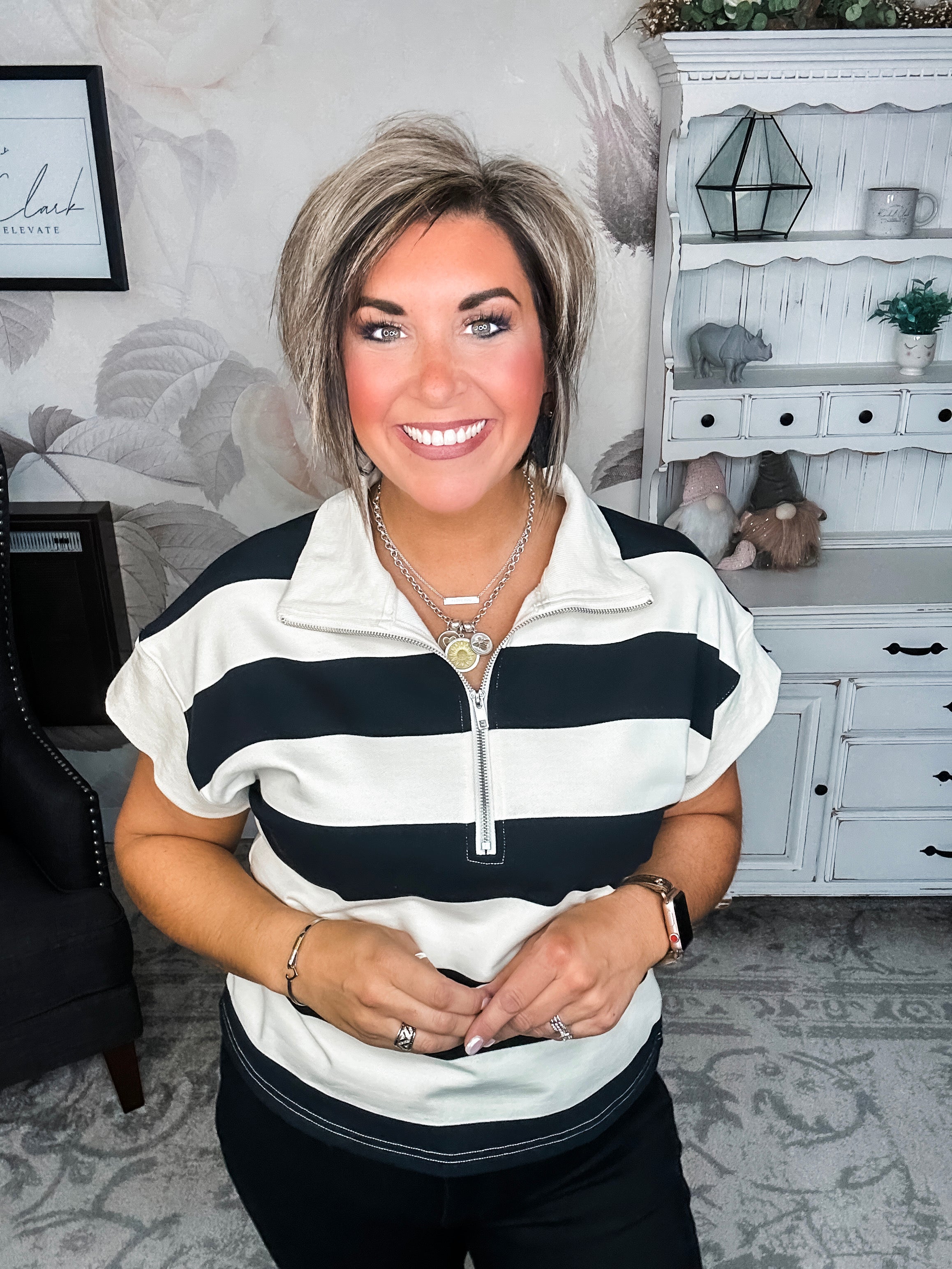 Hope Floats Quarter Zip Sweater