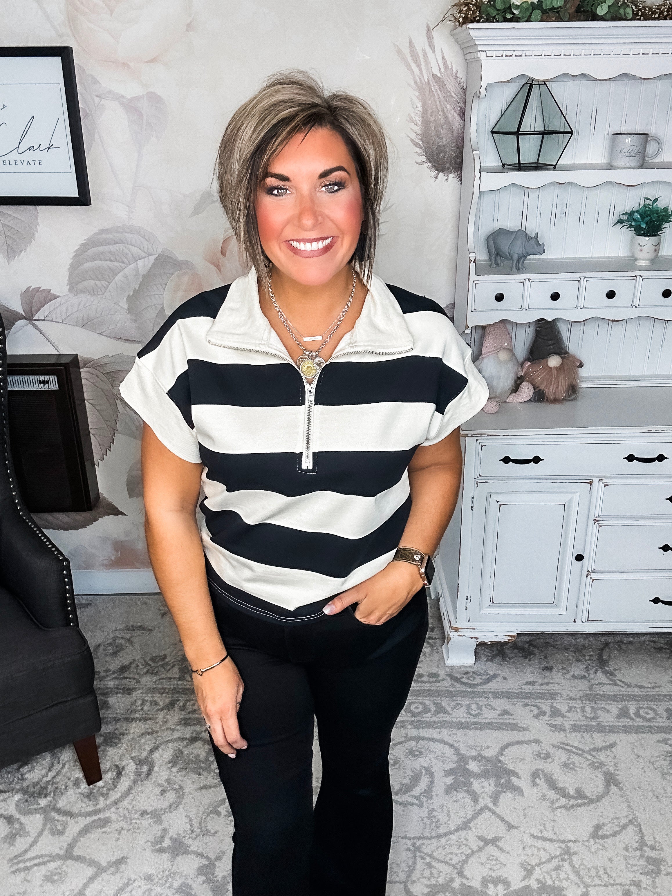 Hope Floats Quarter Zip Sweater