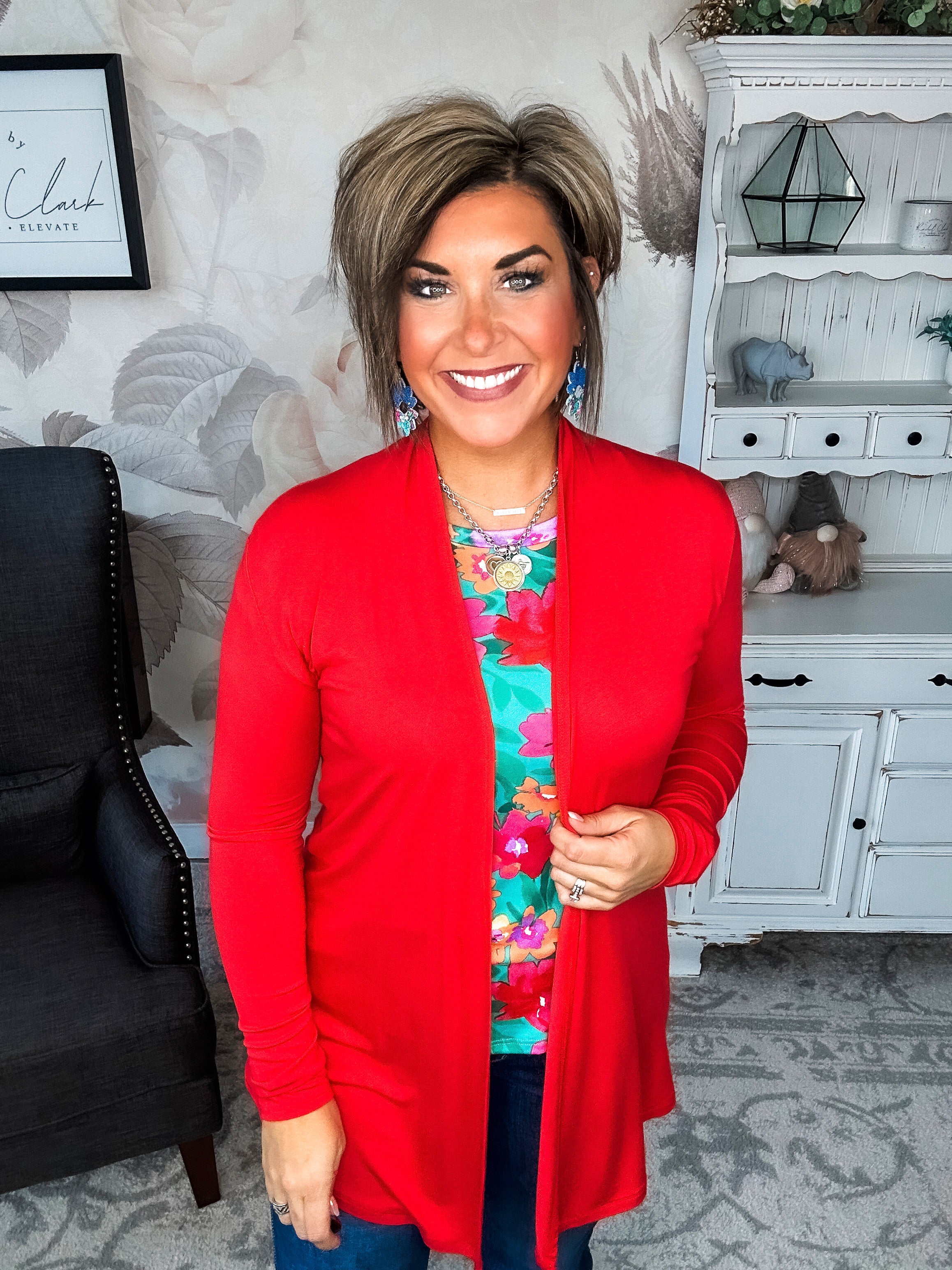 Be Optimistic Top - Emerald & Fuchsia