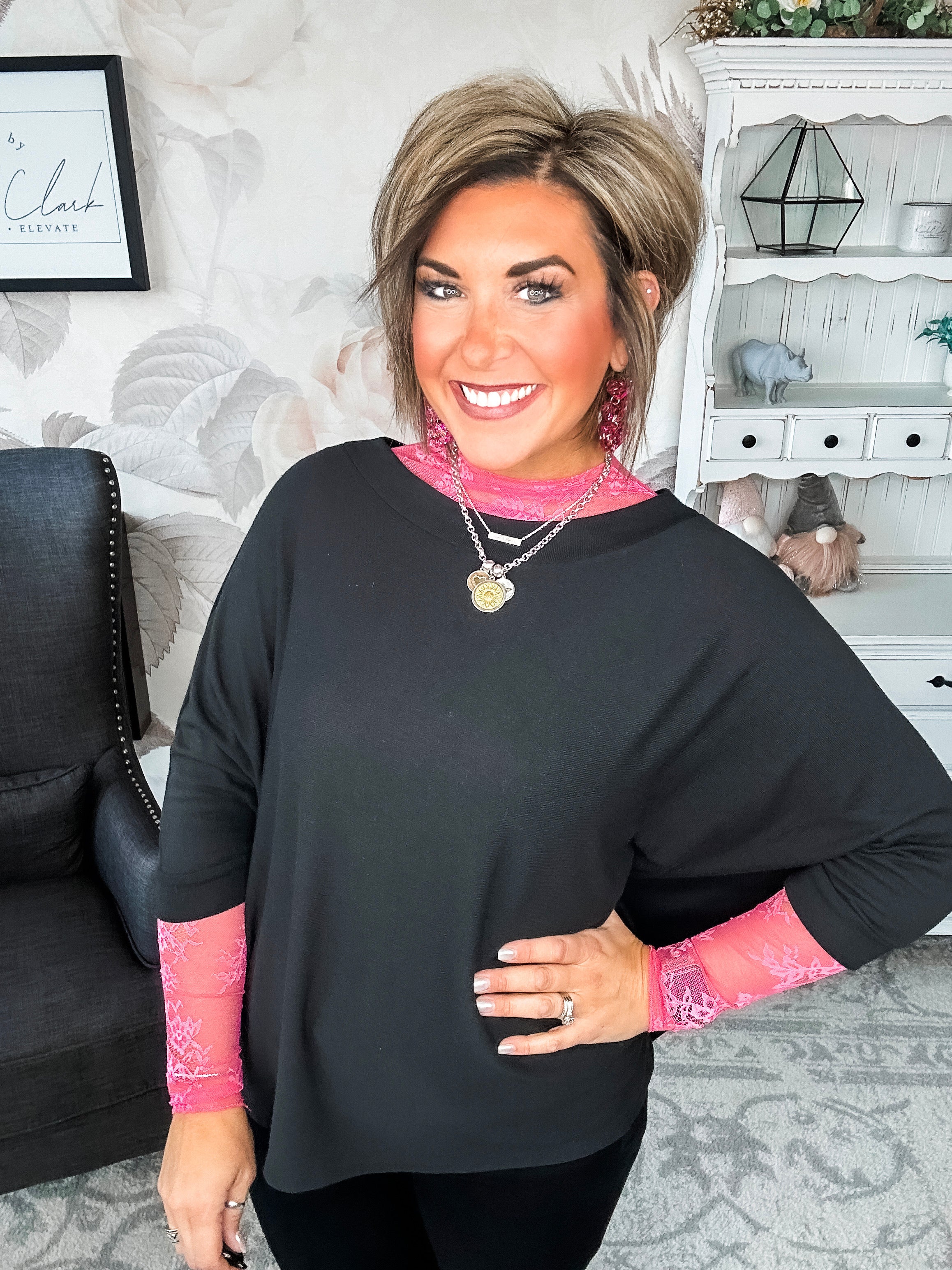 Said It All Boxy Top - Black