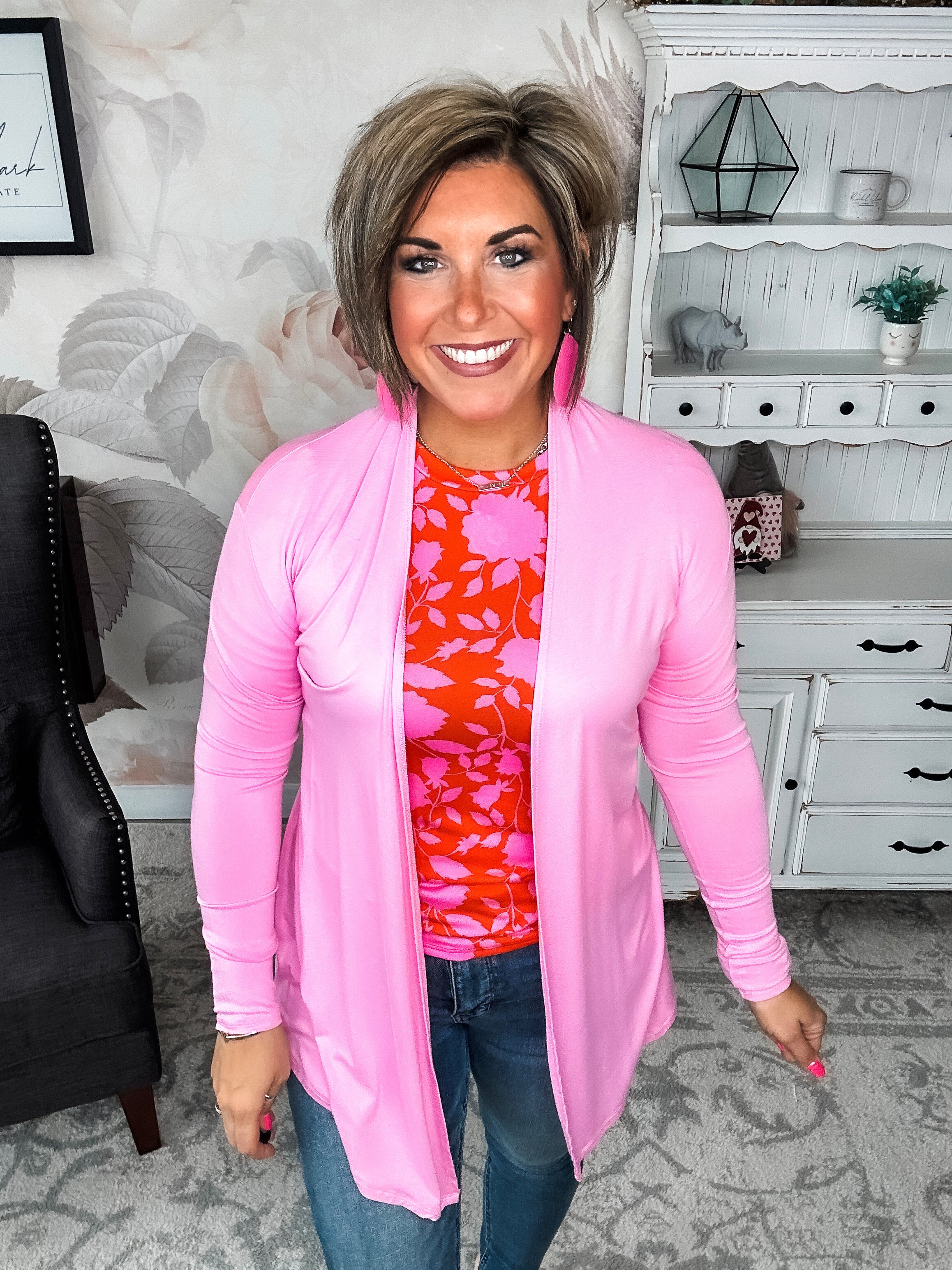 Love Never Fades Cardigan - Pink