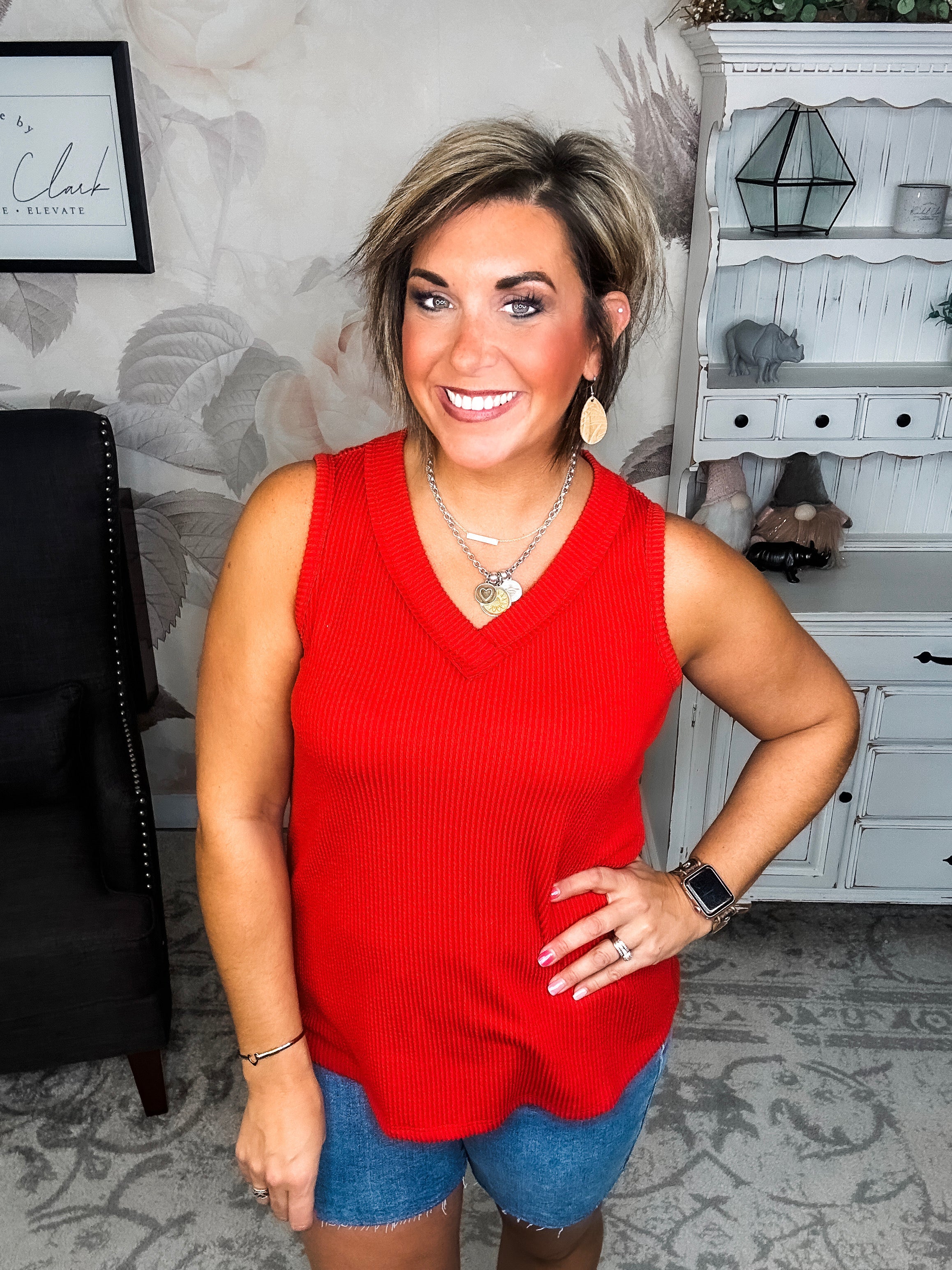 Feelings Disappear Tank - Red