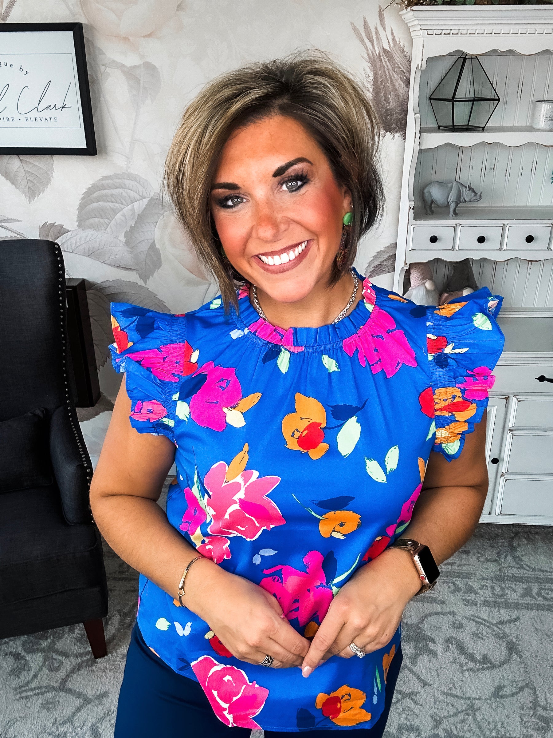 So Much Left Undone Floral Blouse