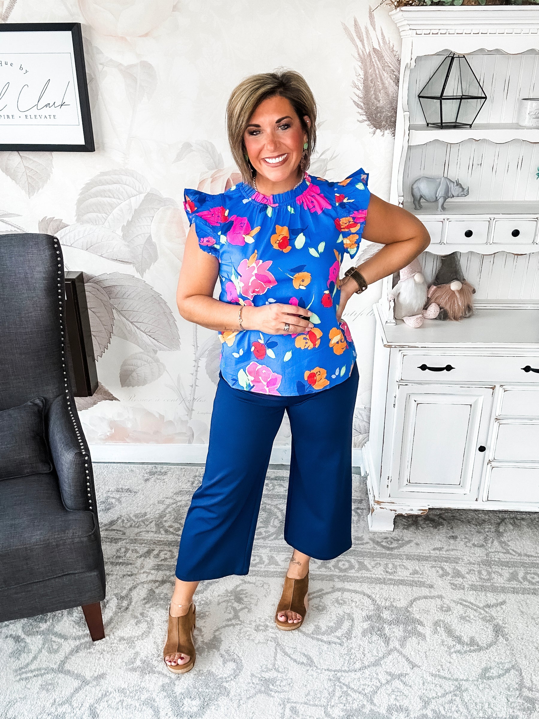 So Much Left Undone Floral Blouse