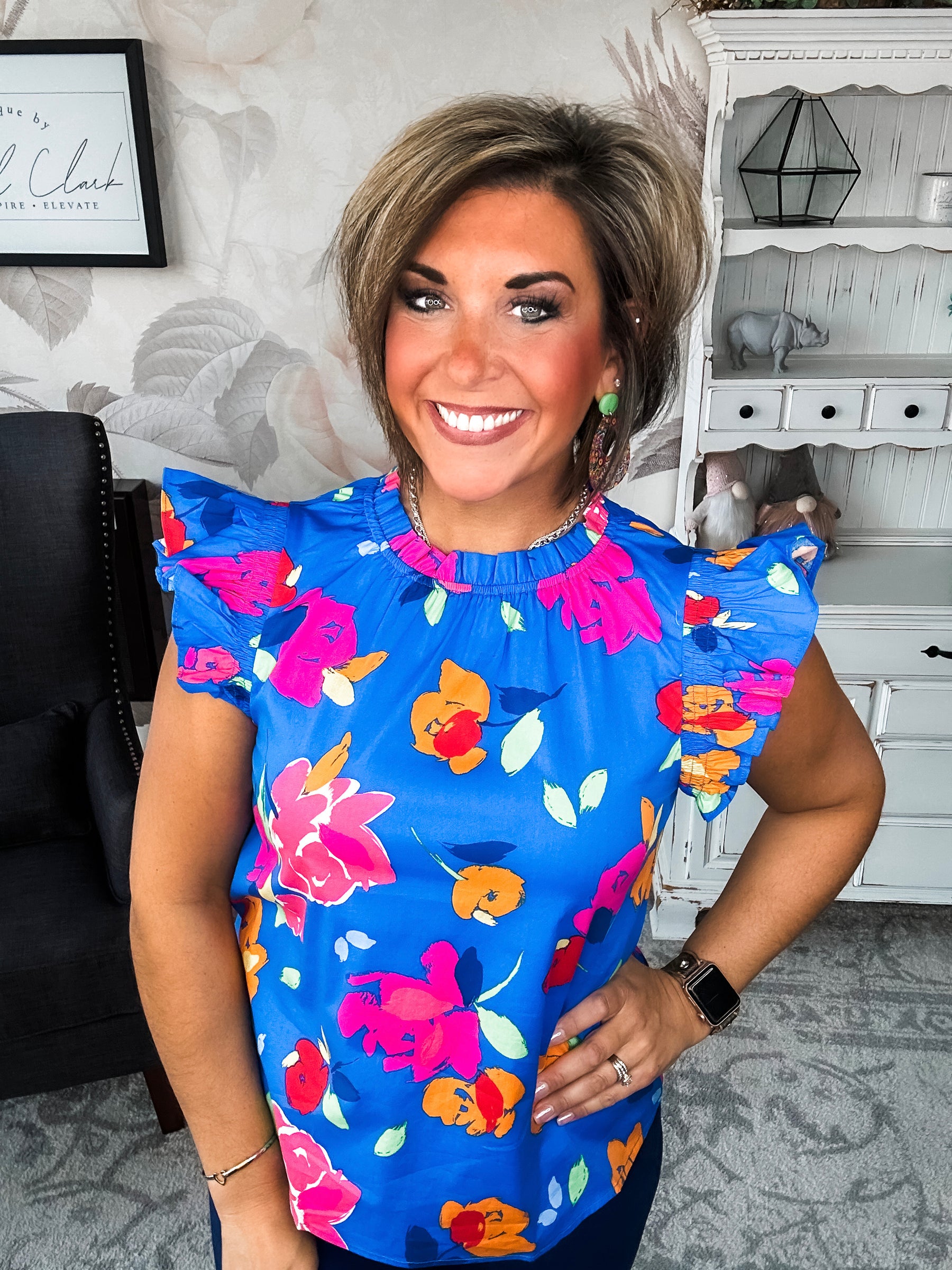 So Much Left Undone Floral Blouse