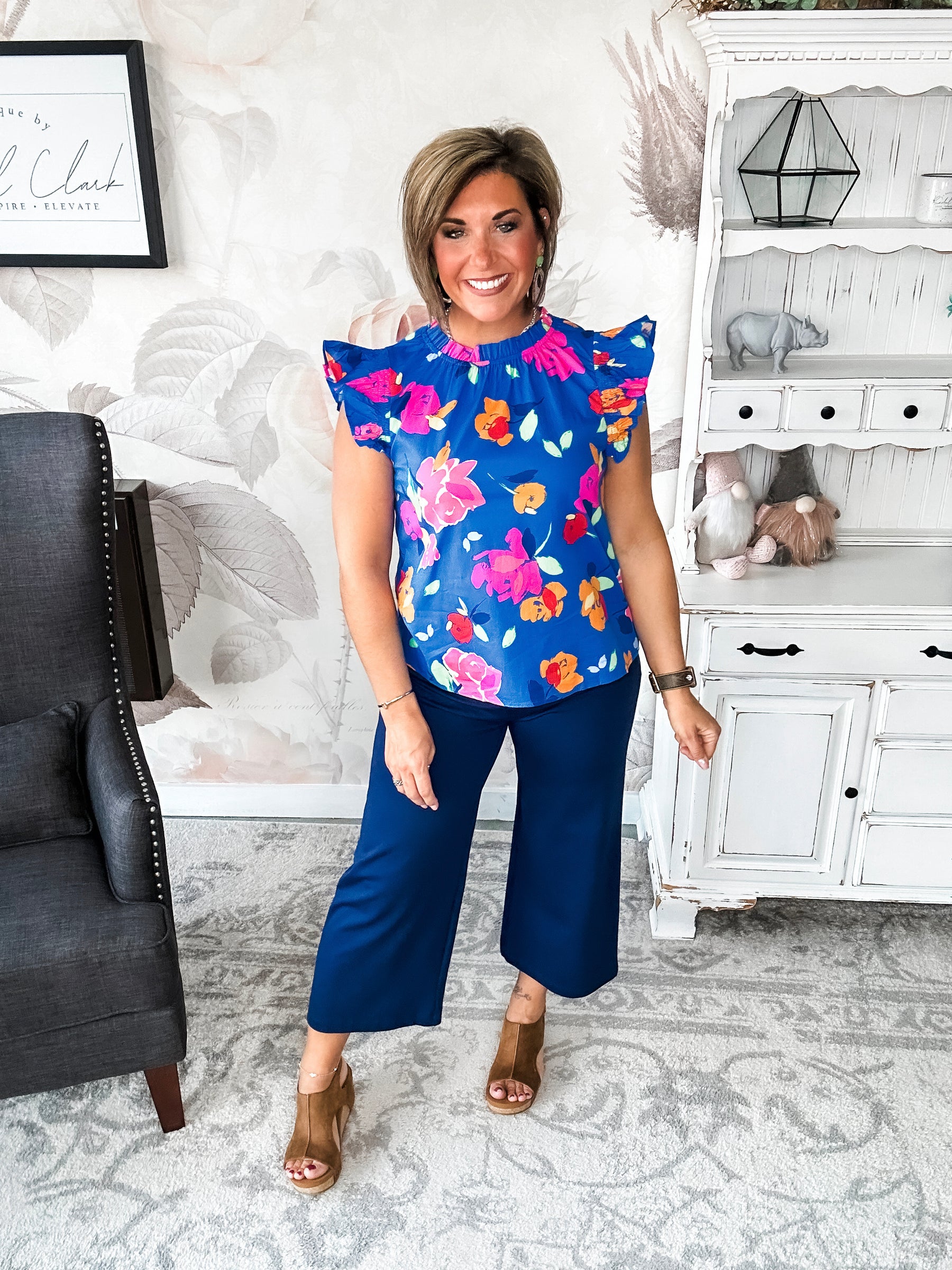 So Much Left Undone Floral Blouse