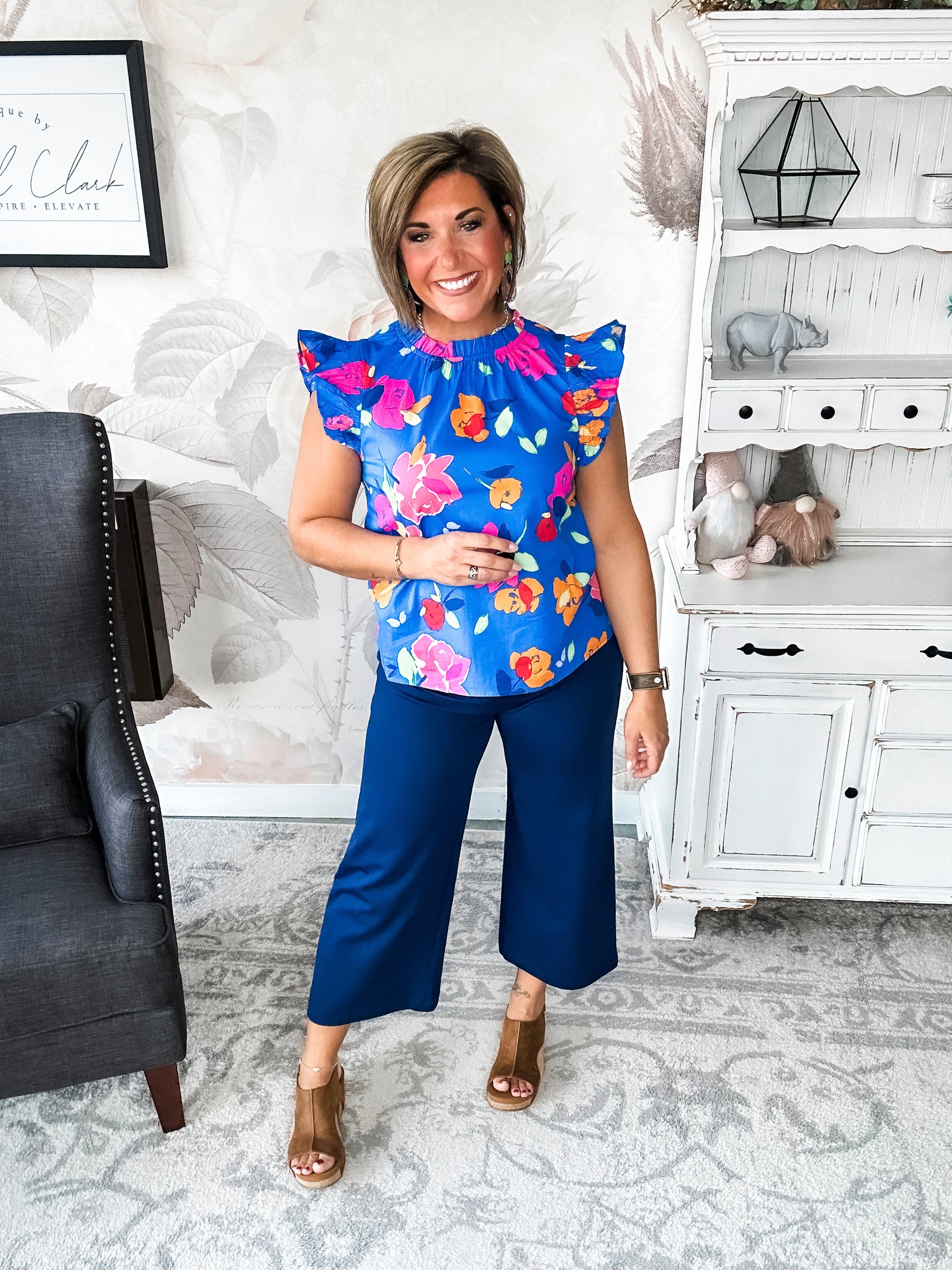 So Much Left Undone Floral Blouse