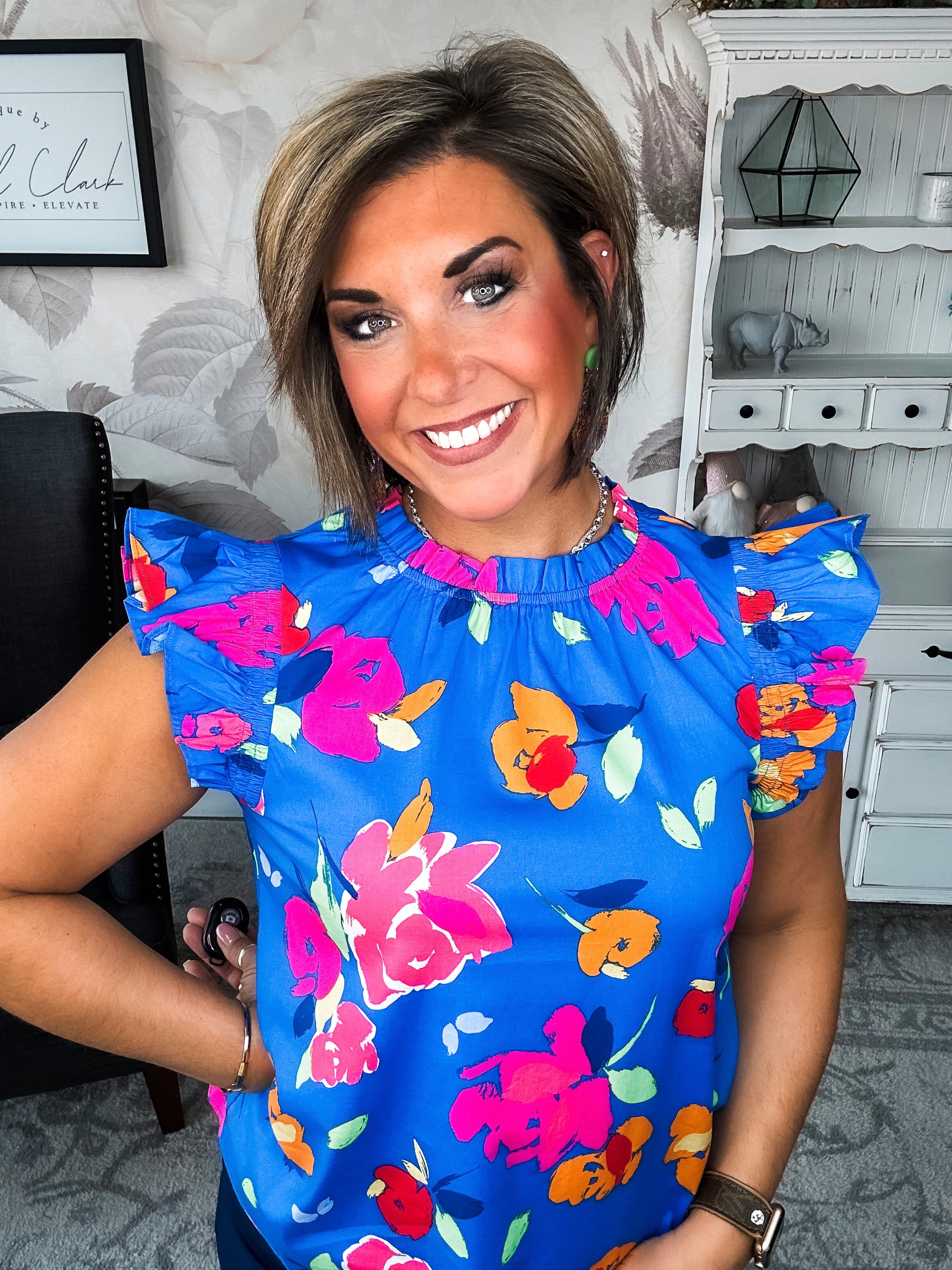 So Much Left Undone Floral Blouse