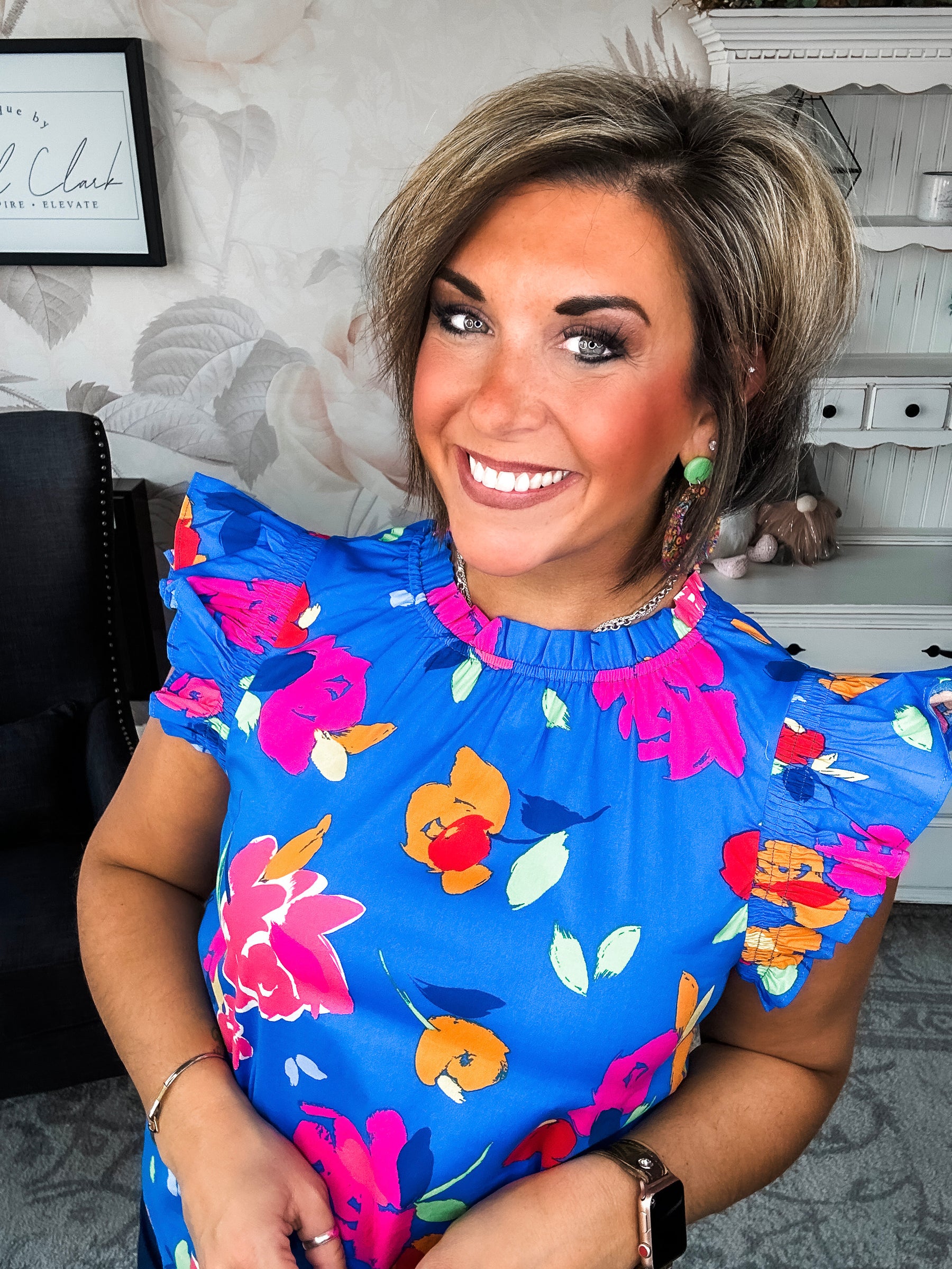 So Much Left Undone Floral Blouse