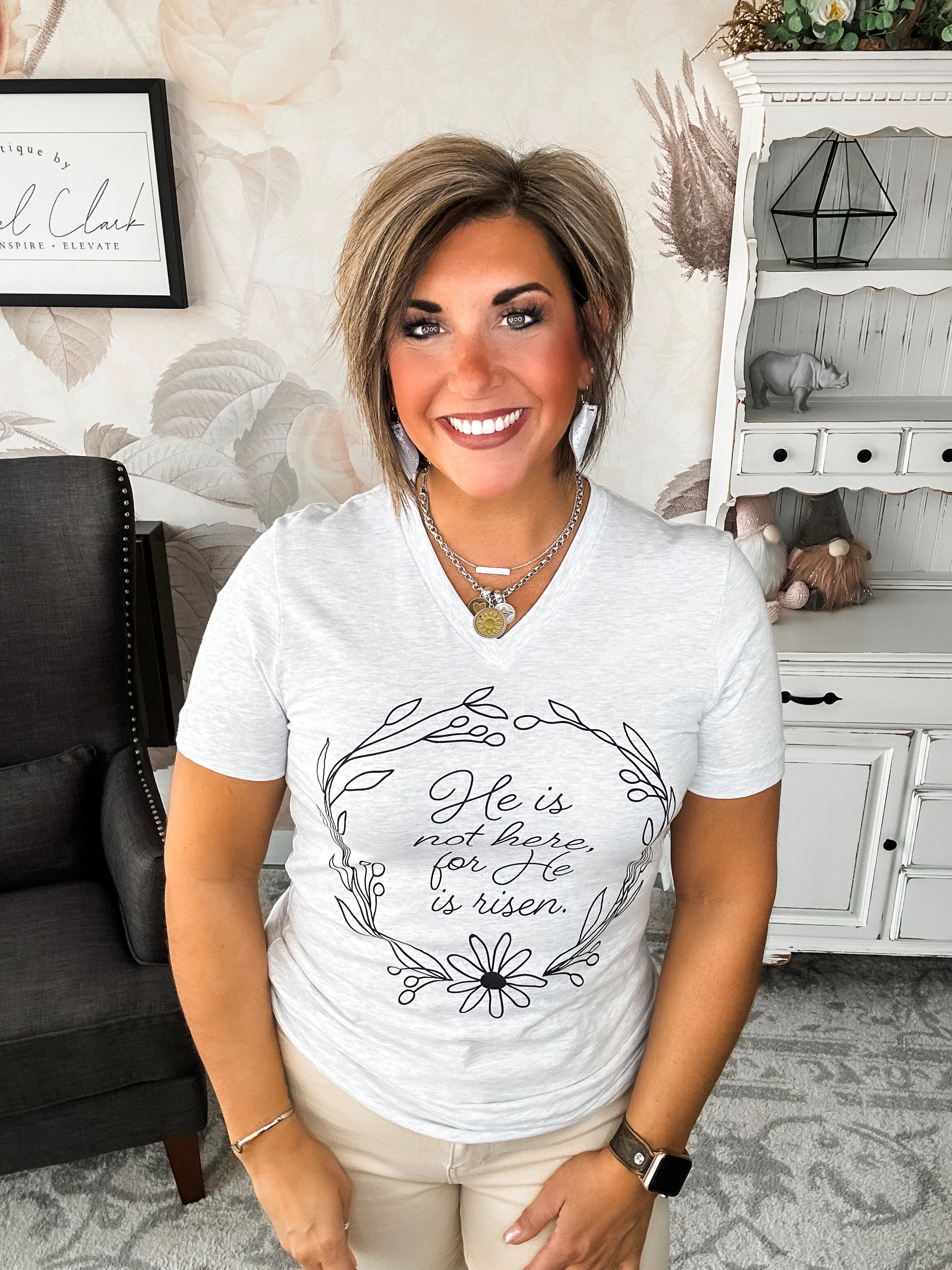 He Is Risen Graphic Tee