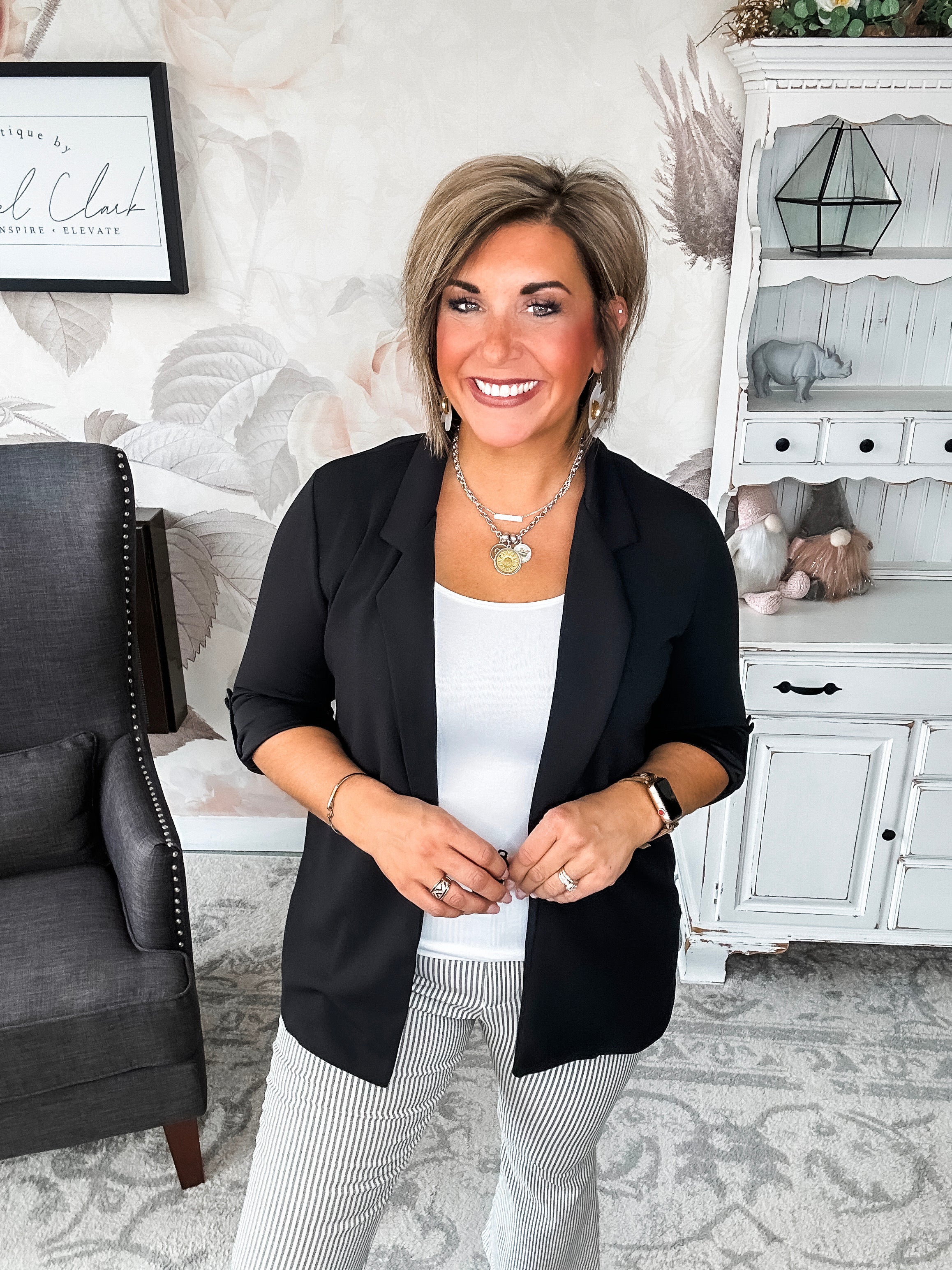 What I Live For Blazer - Black