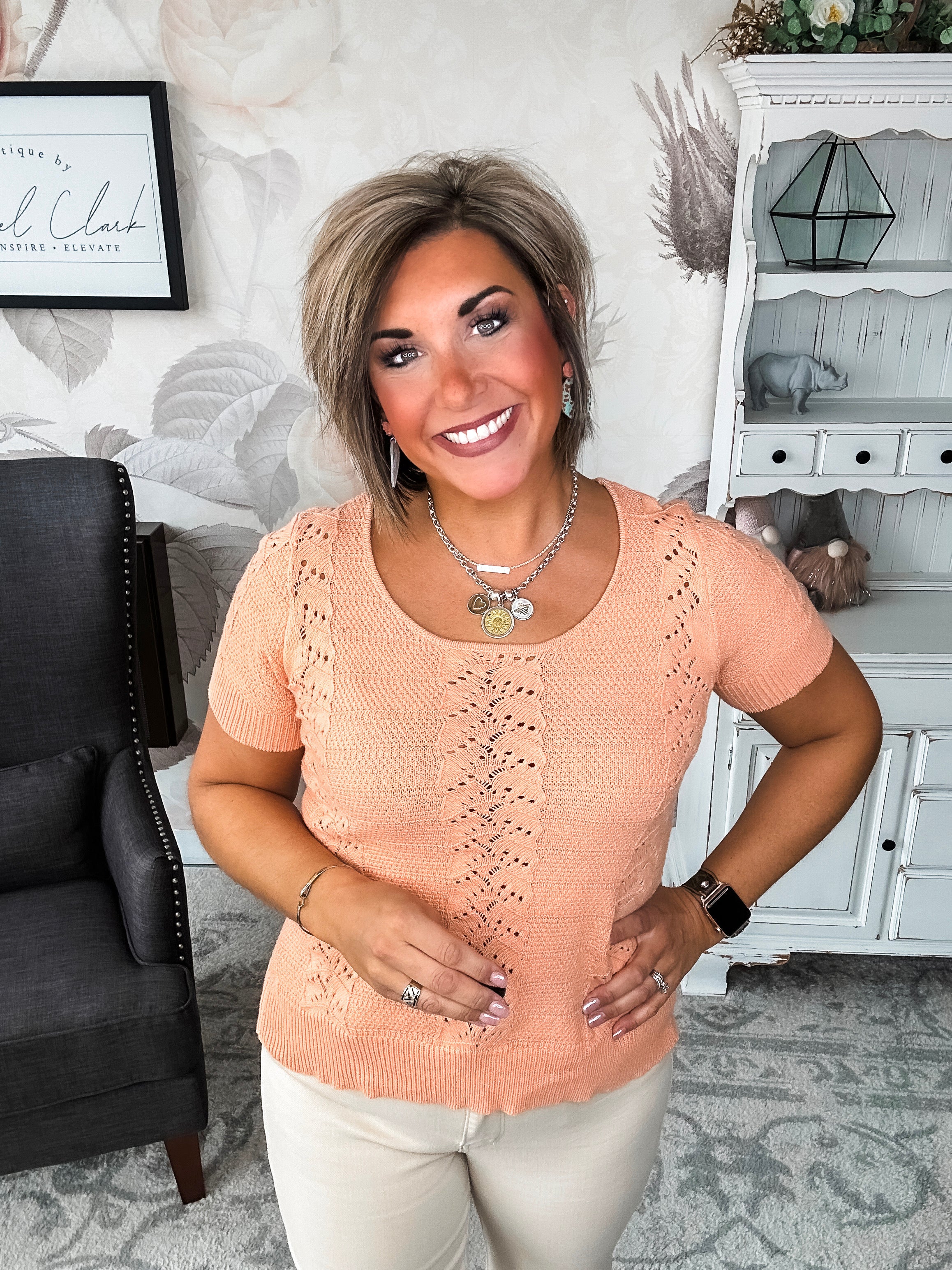 No More Words Knit Top