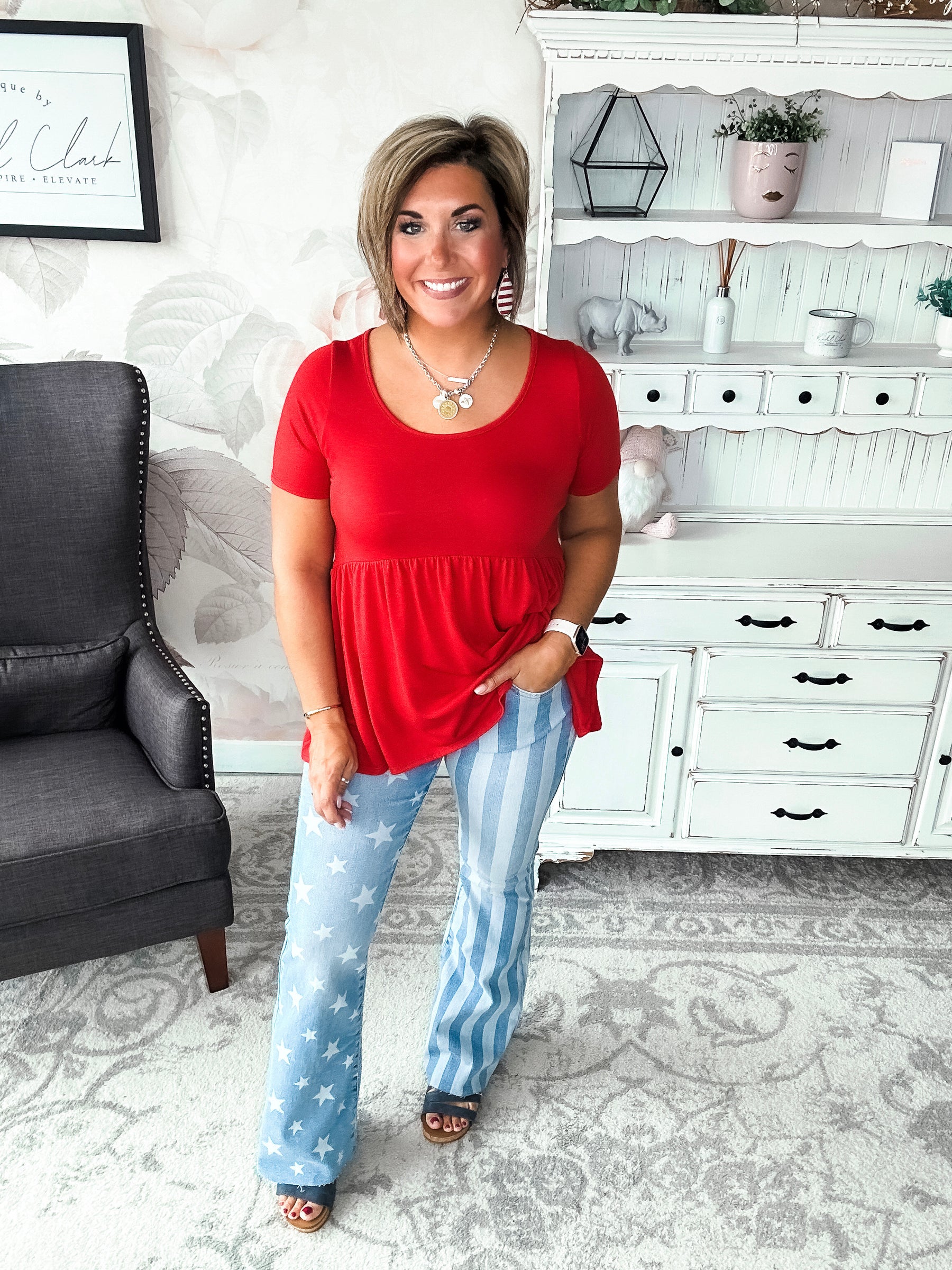 Be A Big Star Babydoll Tunic