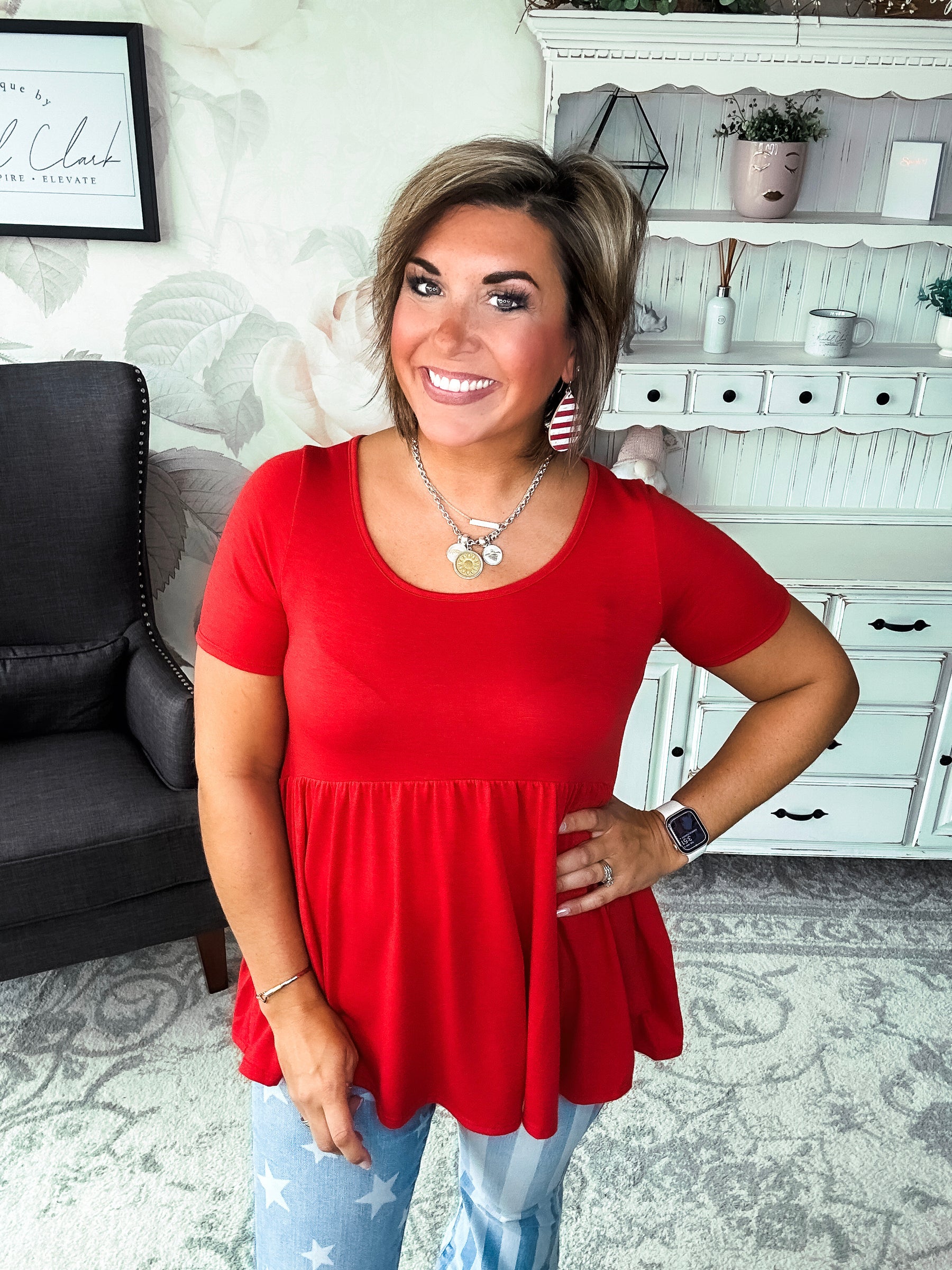 Be A Big Star Babydoll Tunic