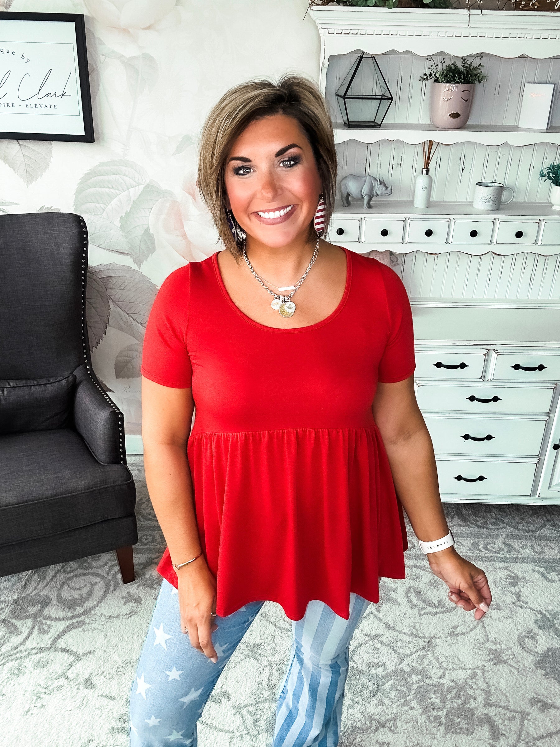 Be A Big Star Babydoll Tunic