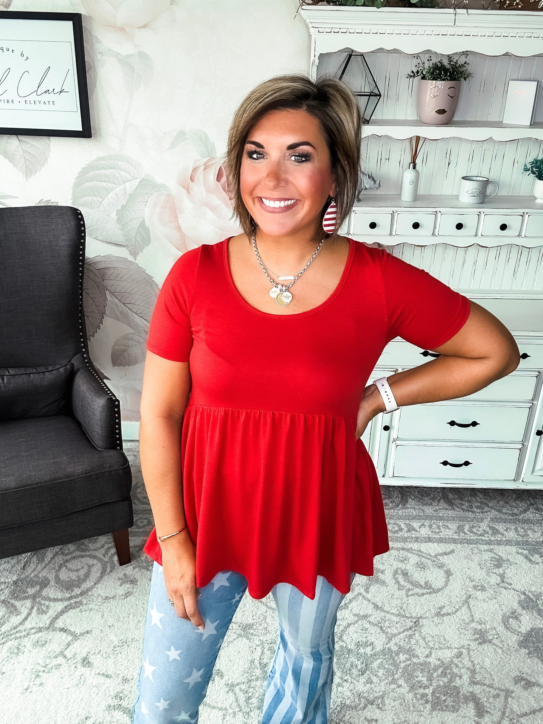 Be A Big Star Babydoll Tunic