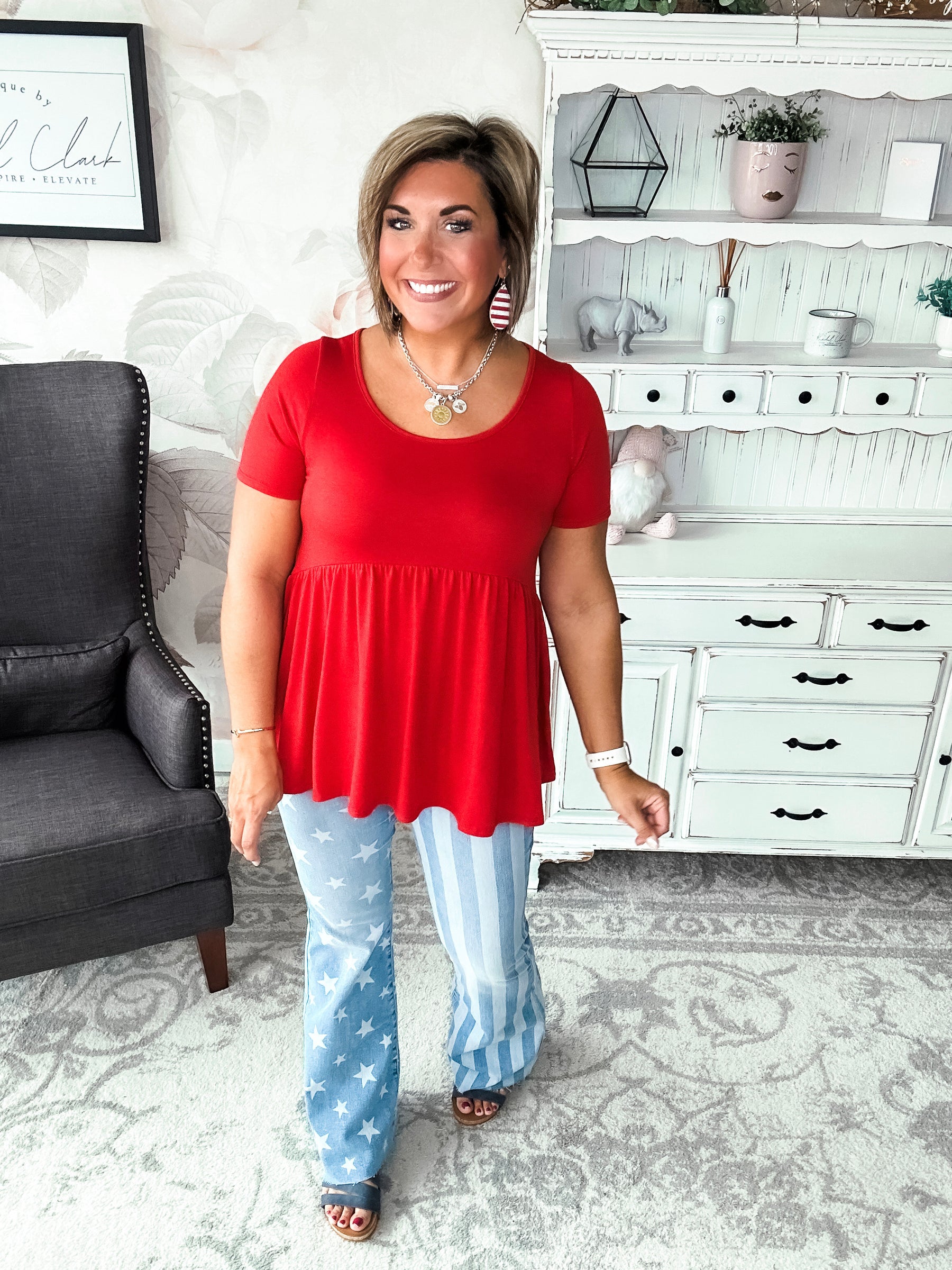 Be A Big Star Babydoll Tunic