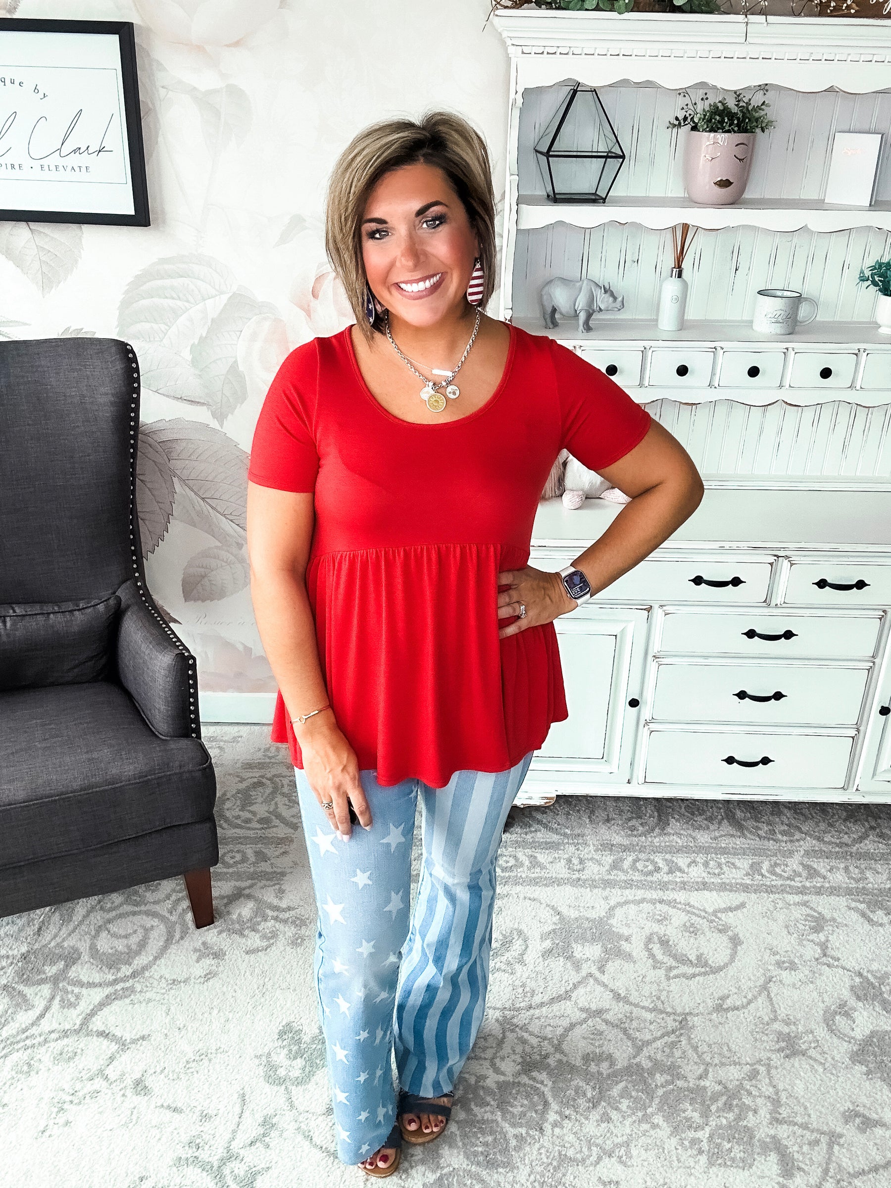 Be A Big Star Babydoll Tunic