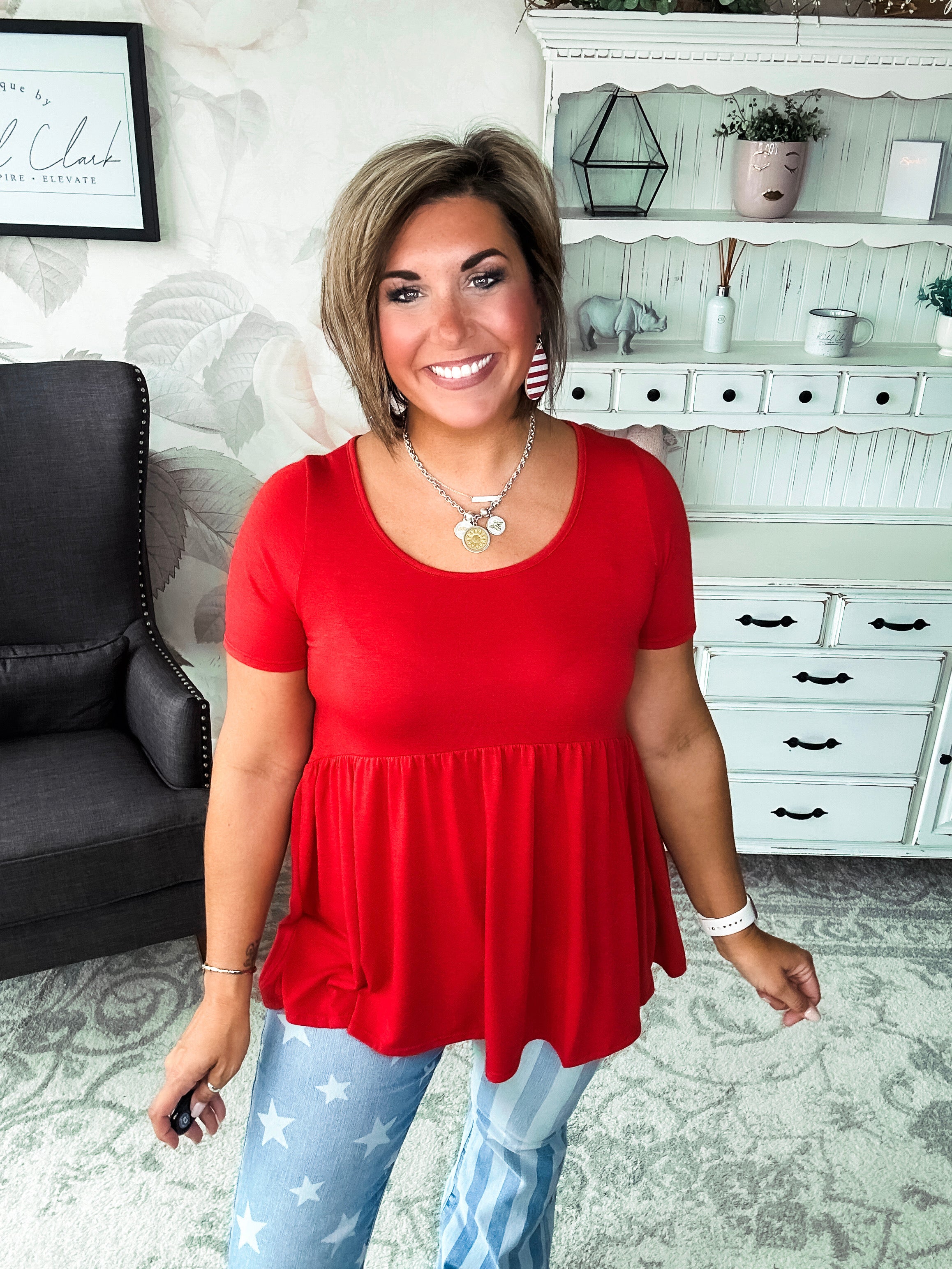 Be A Big Star Babydoll Tunic