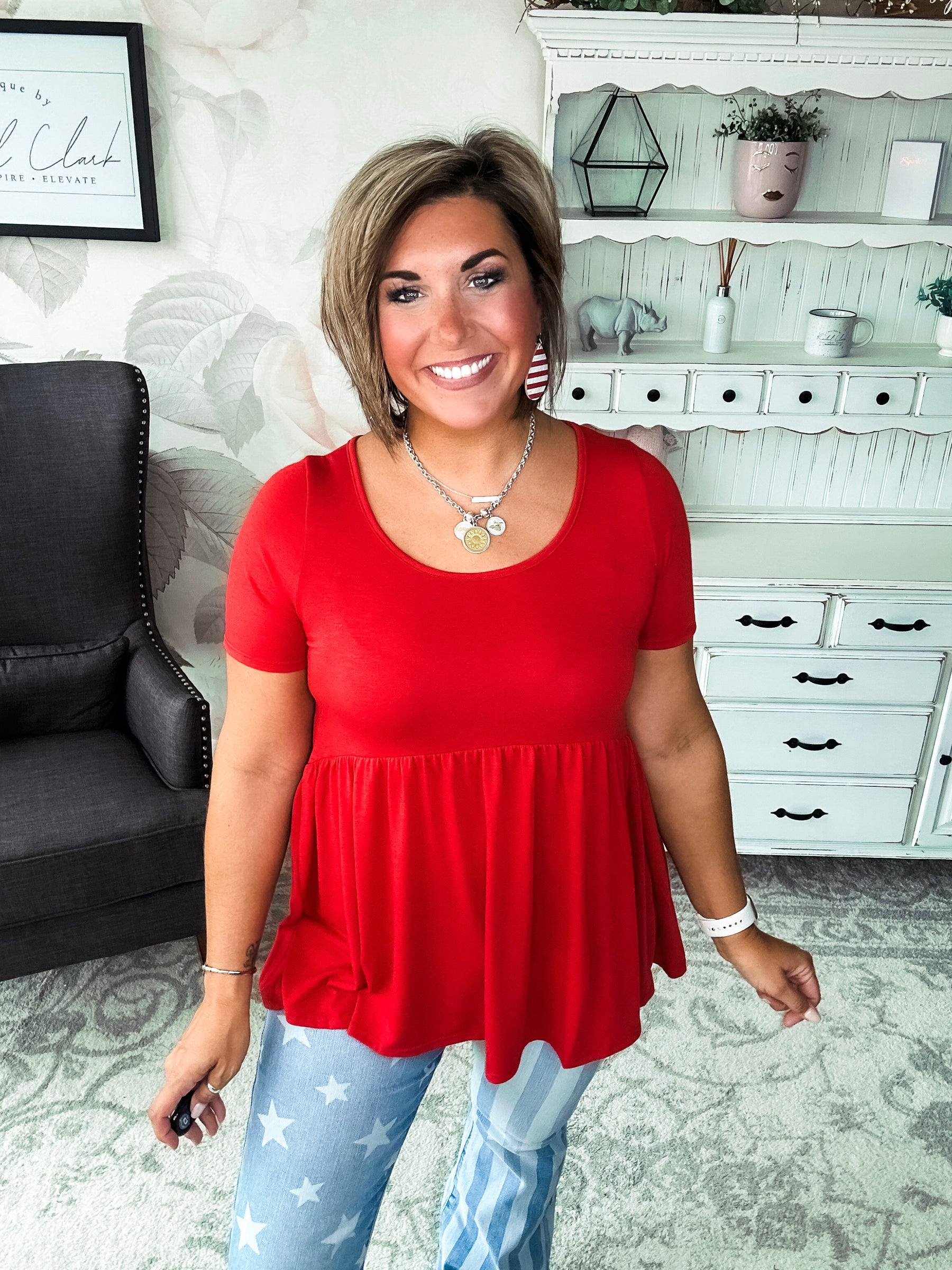 Be A Big Star Babydoll Tunic
