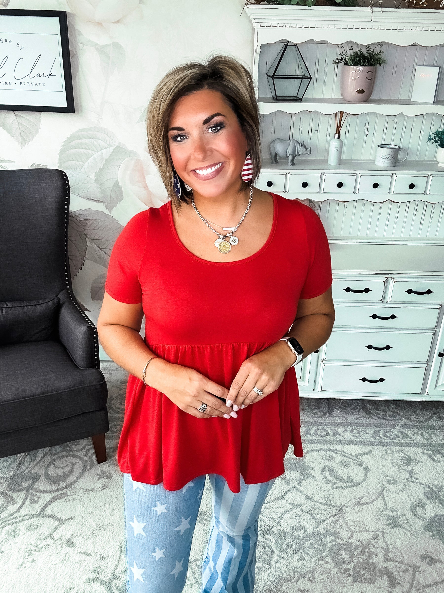 Be A Big Star Babydoll Tunic