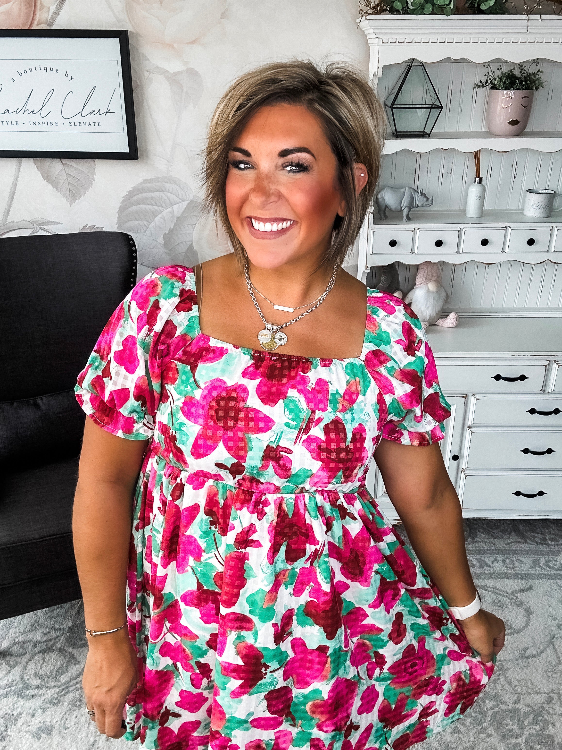 Sunshine on Your Face Floral Dress