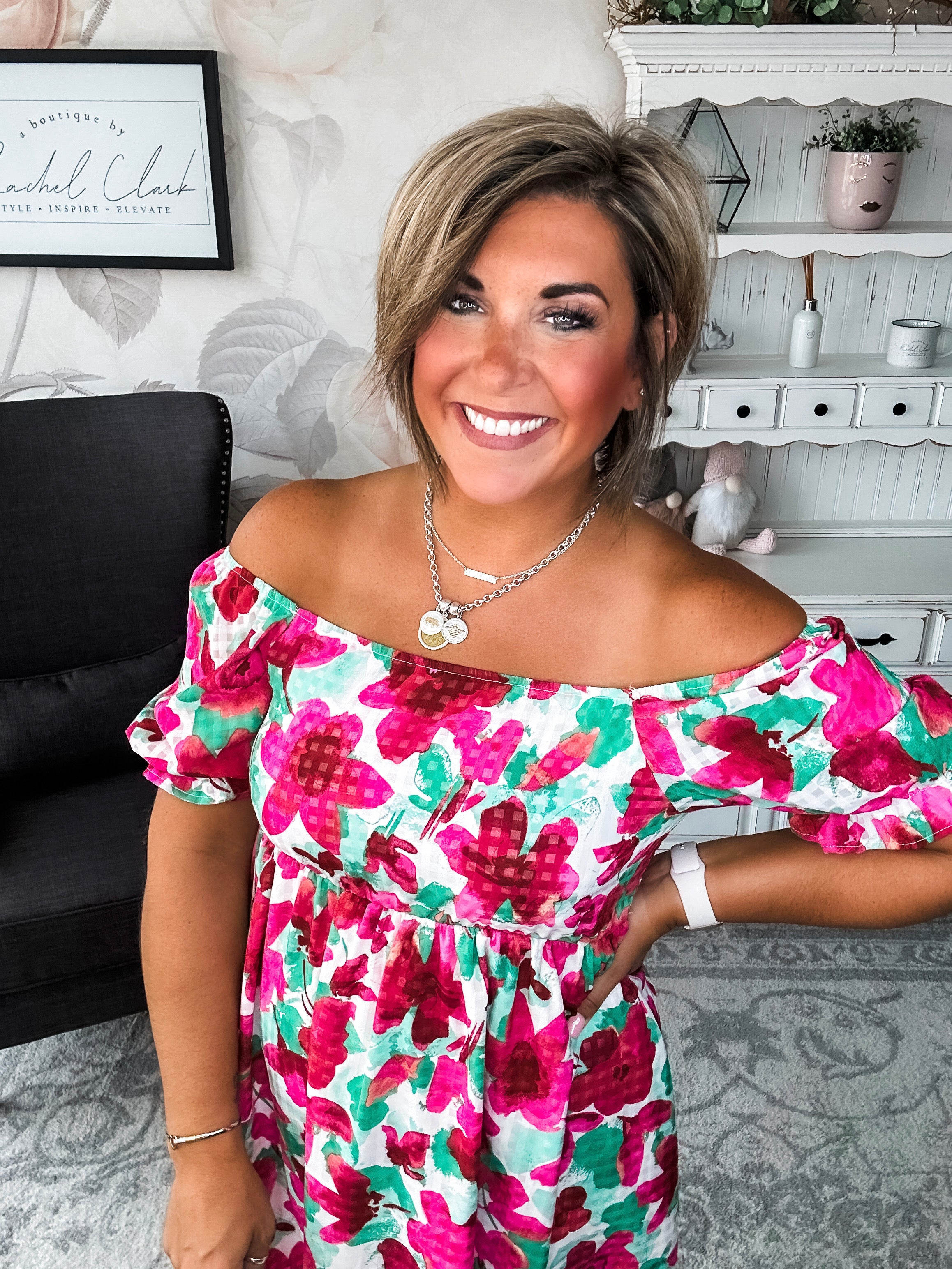 Sunshine on Your Face Floral Dress