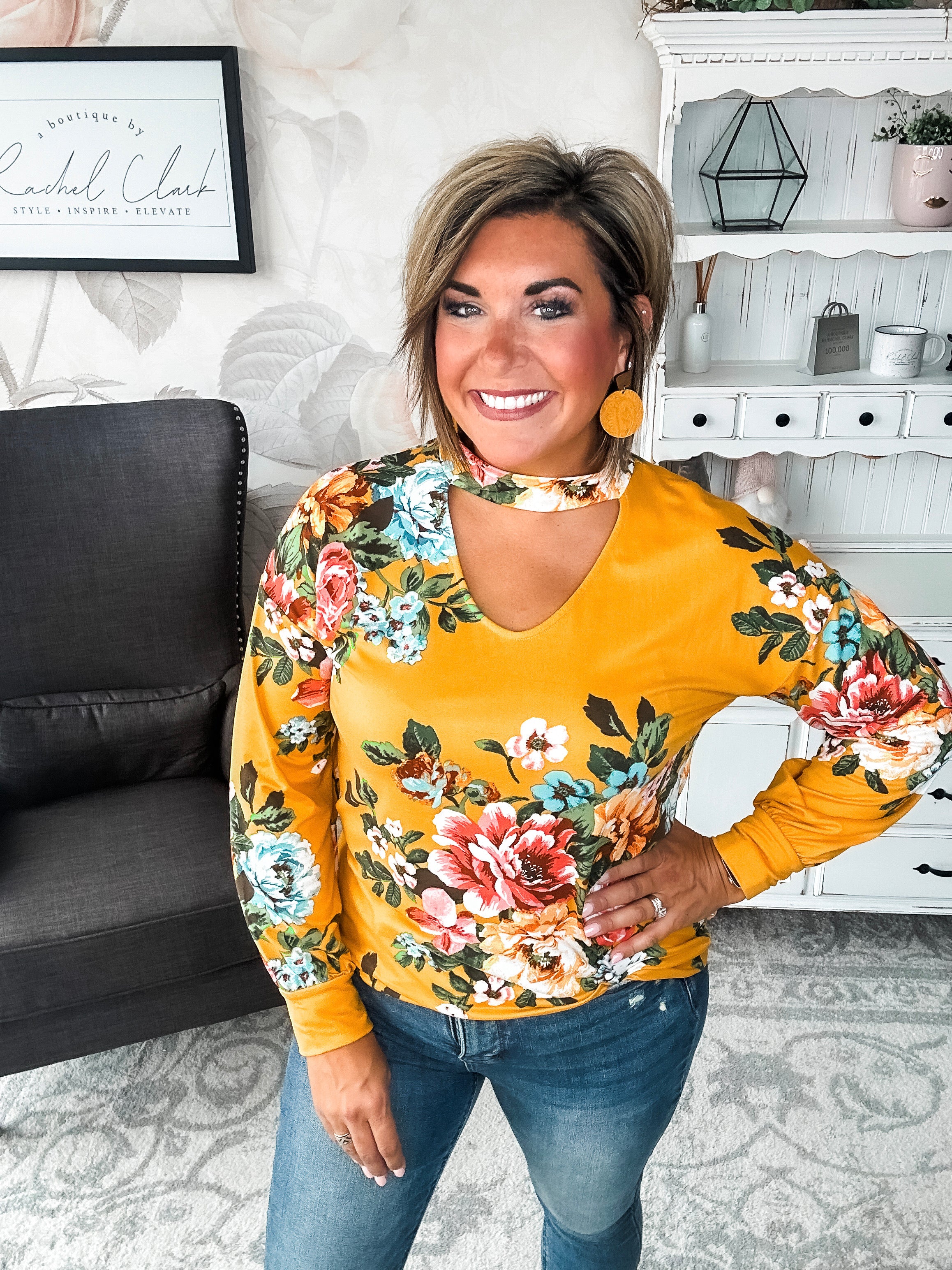 You're Still Number One Floral Top