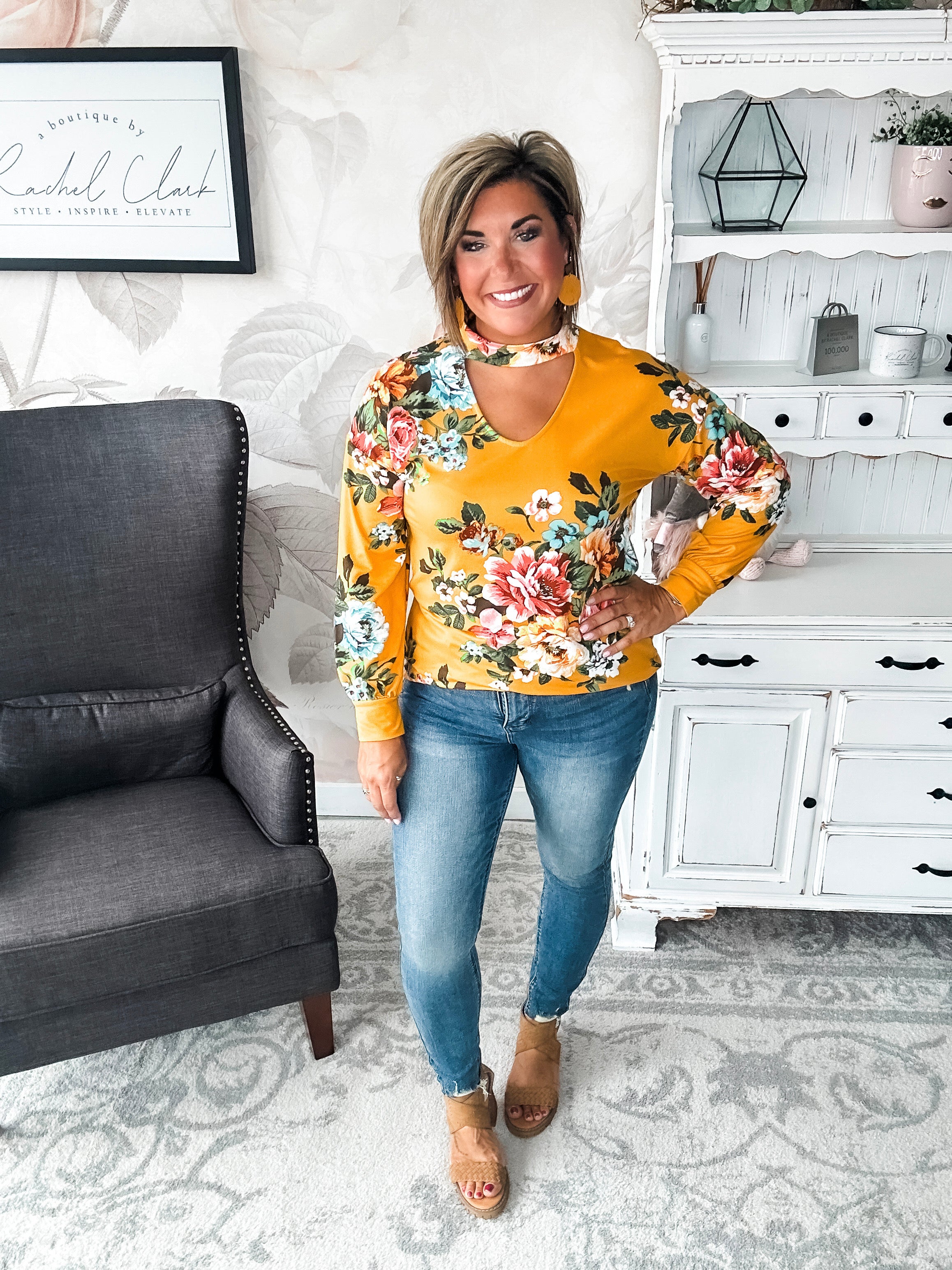 You're Still Number One Floral Top
