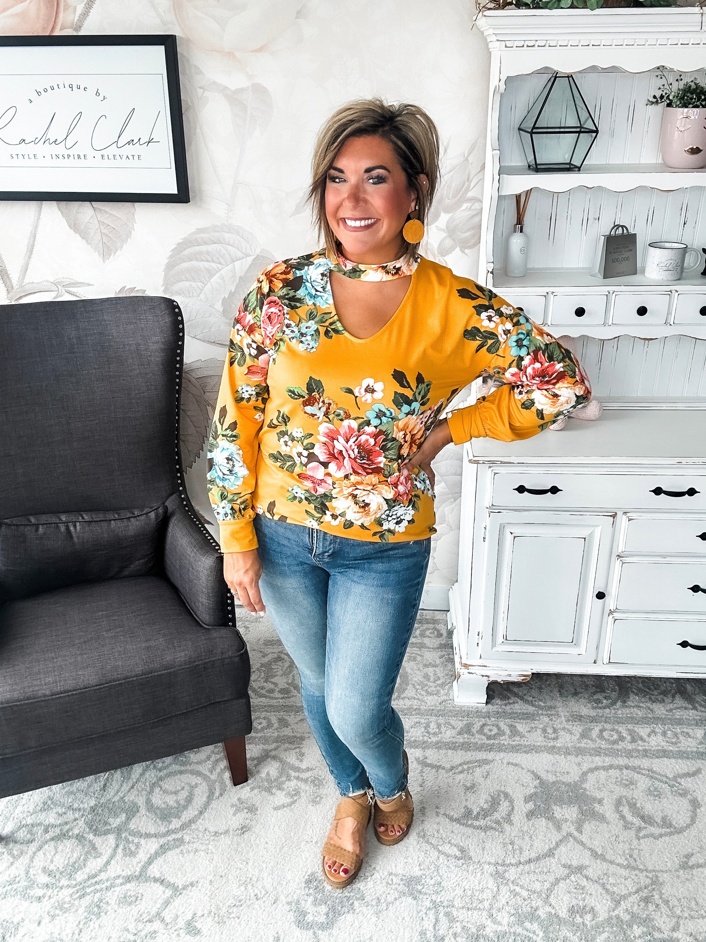 You're Still Number One Floral Top