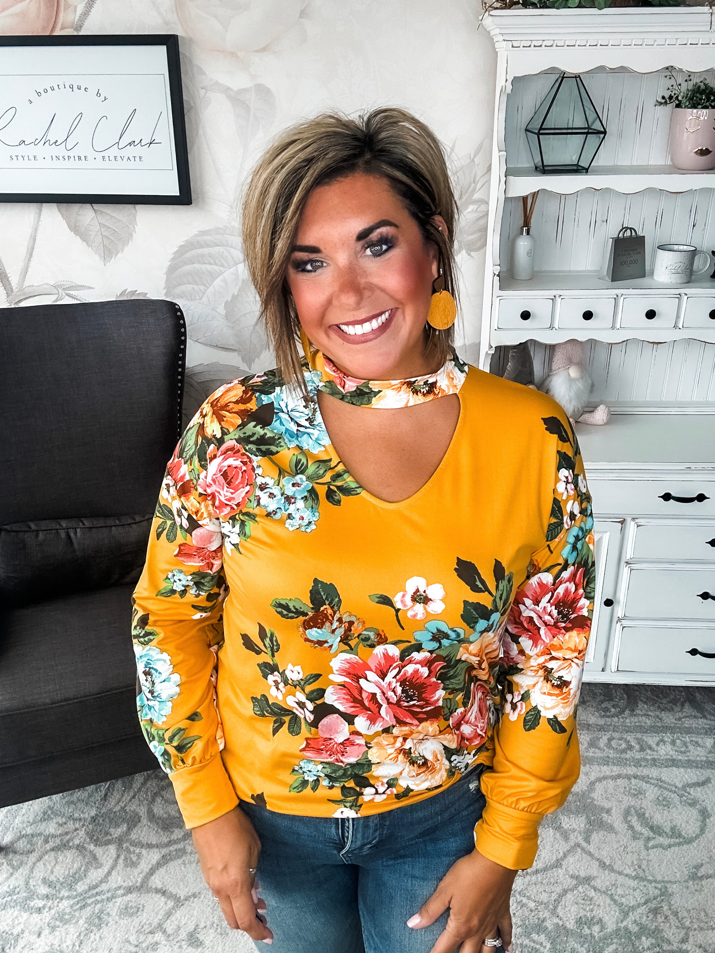 You're Still Number One Floral Top