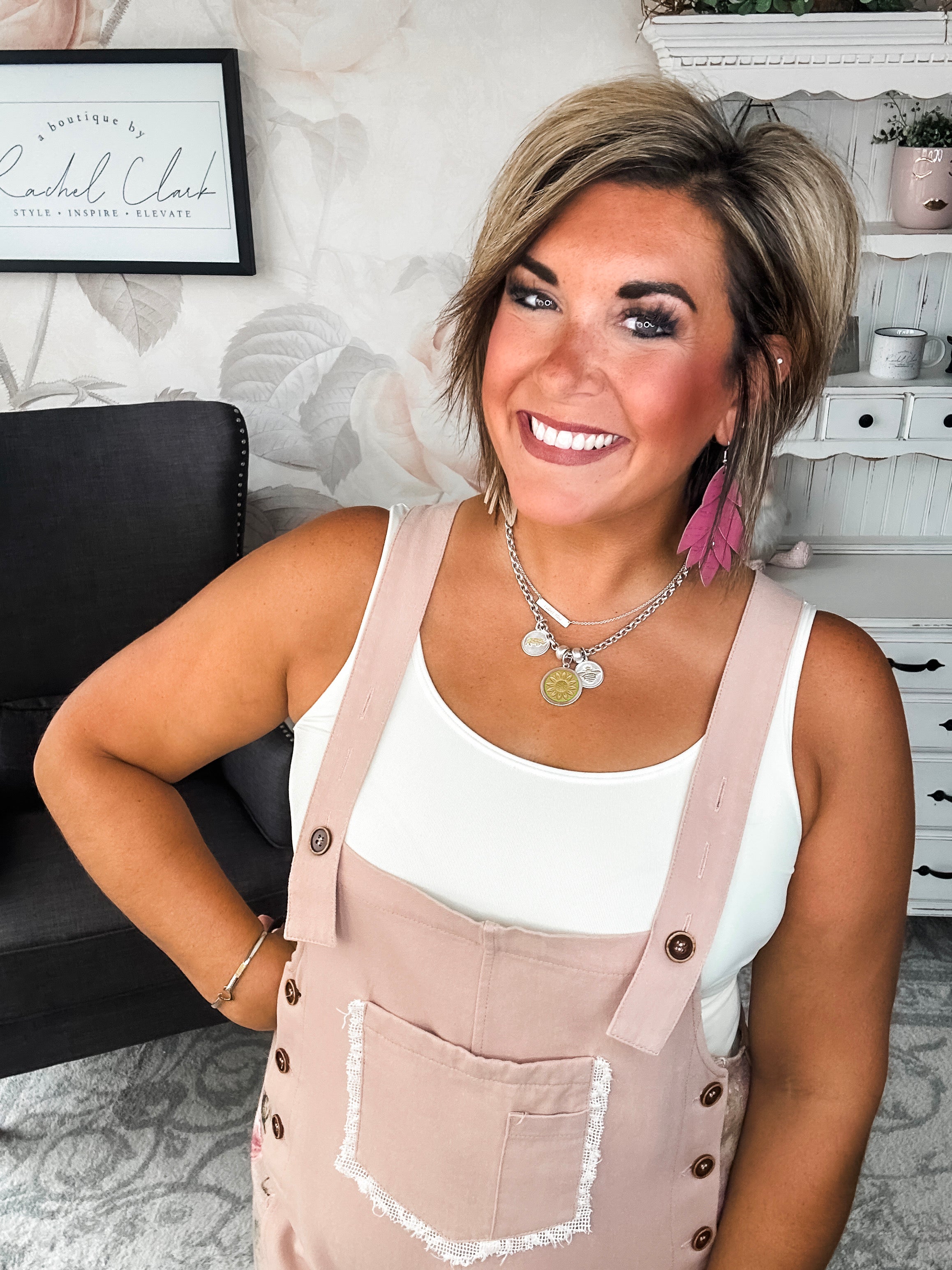 Sweet Symphony Floral Overalls