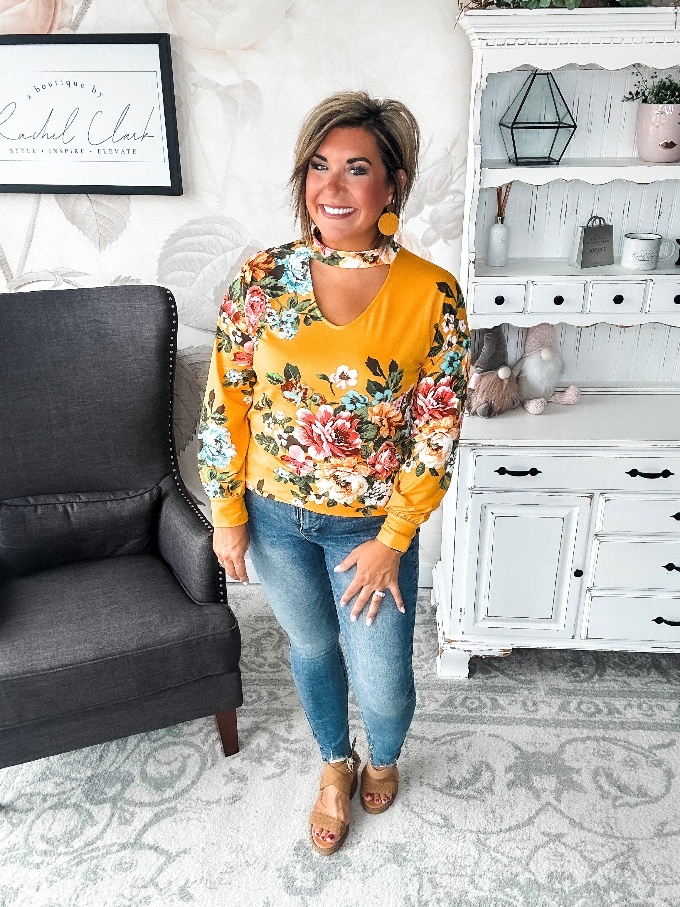 You're Still Number One Floral Top