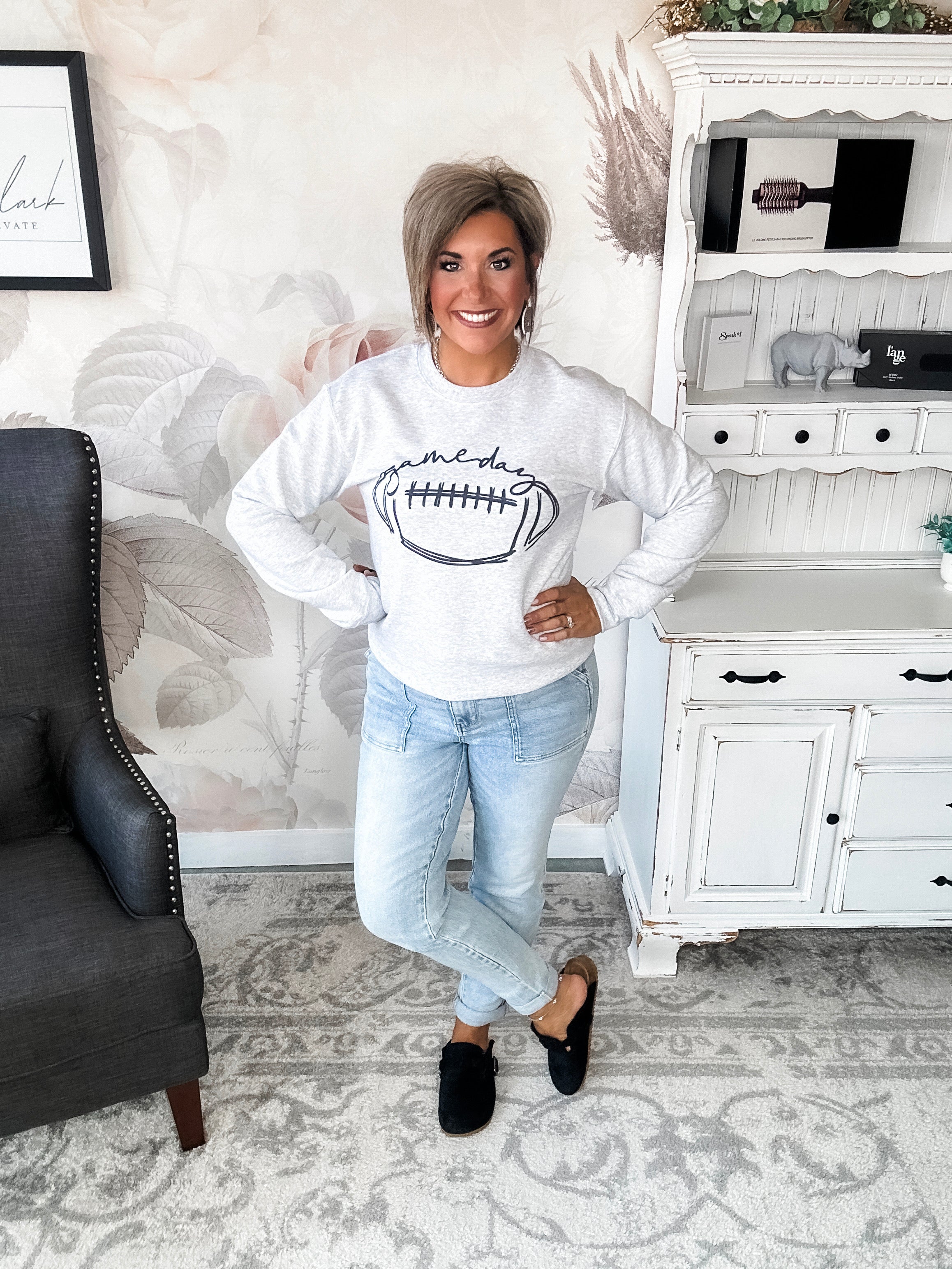 Football Gameday Scribble Sweatshirt