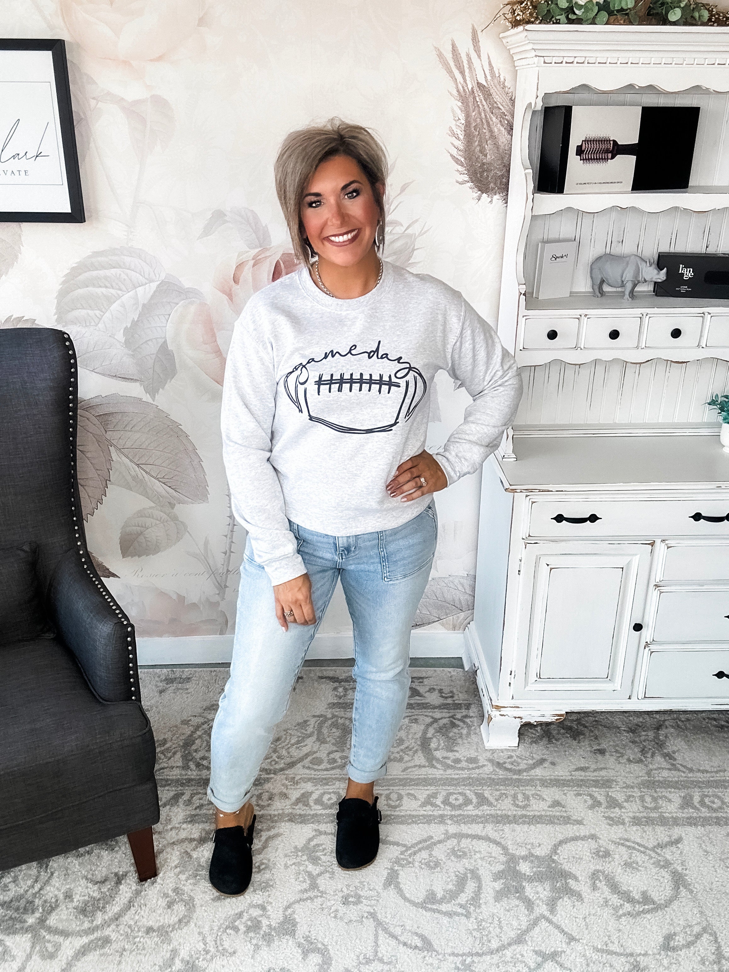 Football Gameday Scribble Sweatshirt