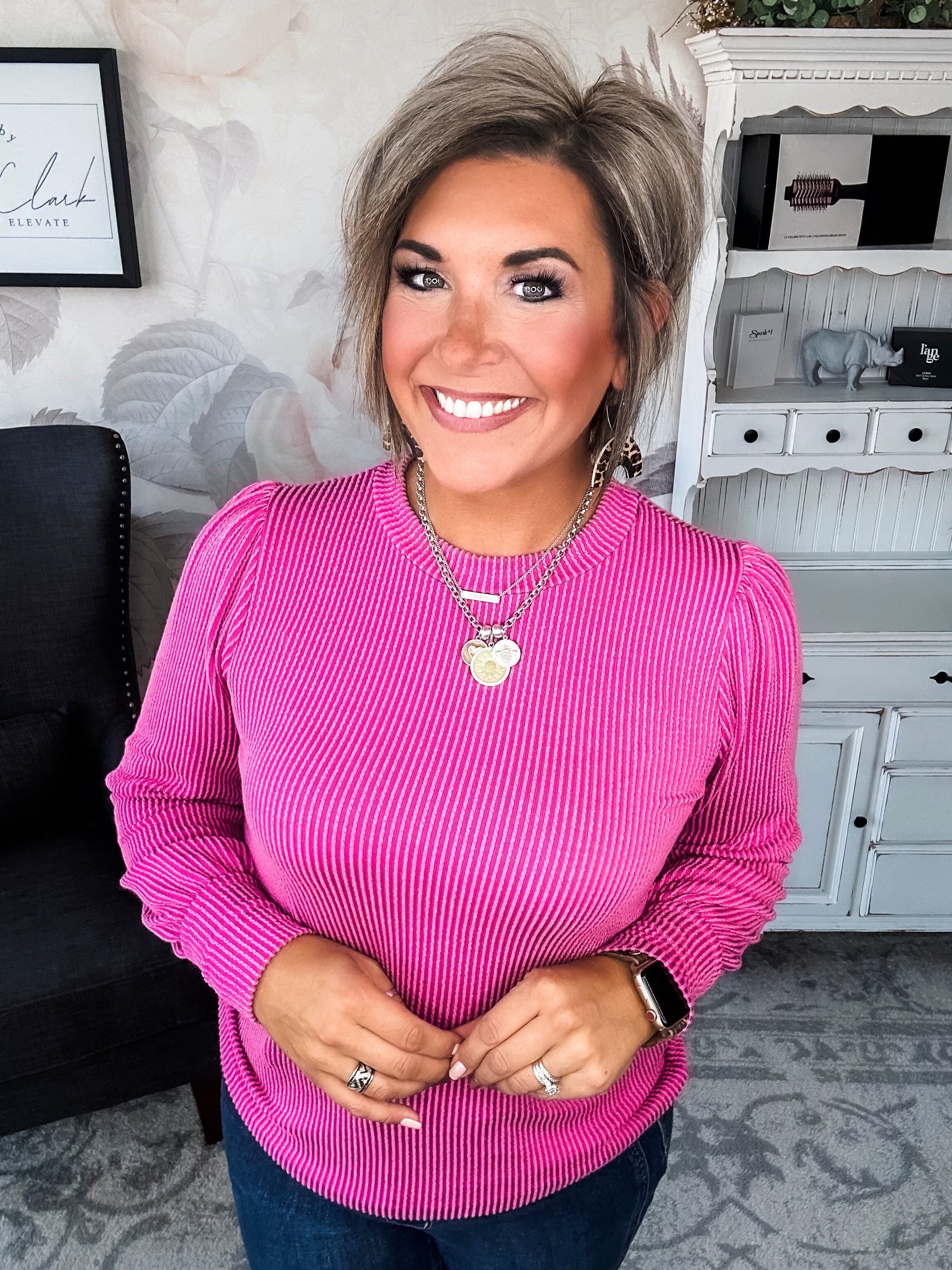 Share My Secret Pullover - Magenta