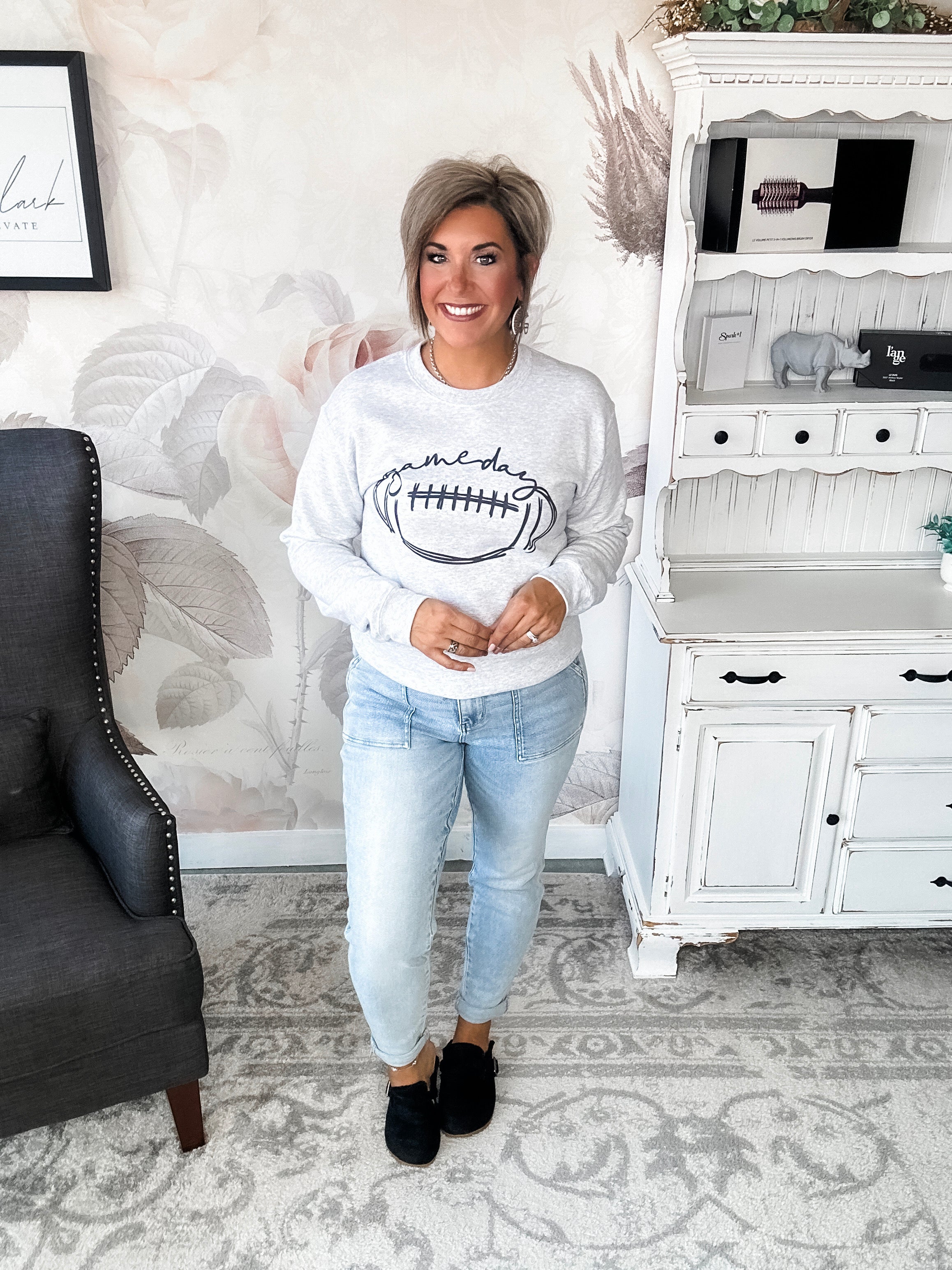 Football Gameday Scribble Sweatshirt