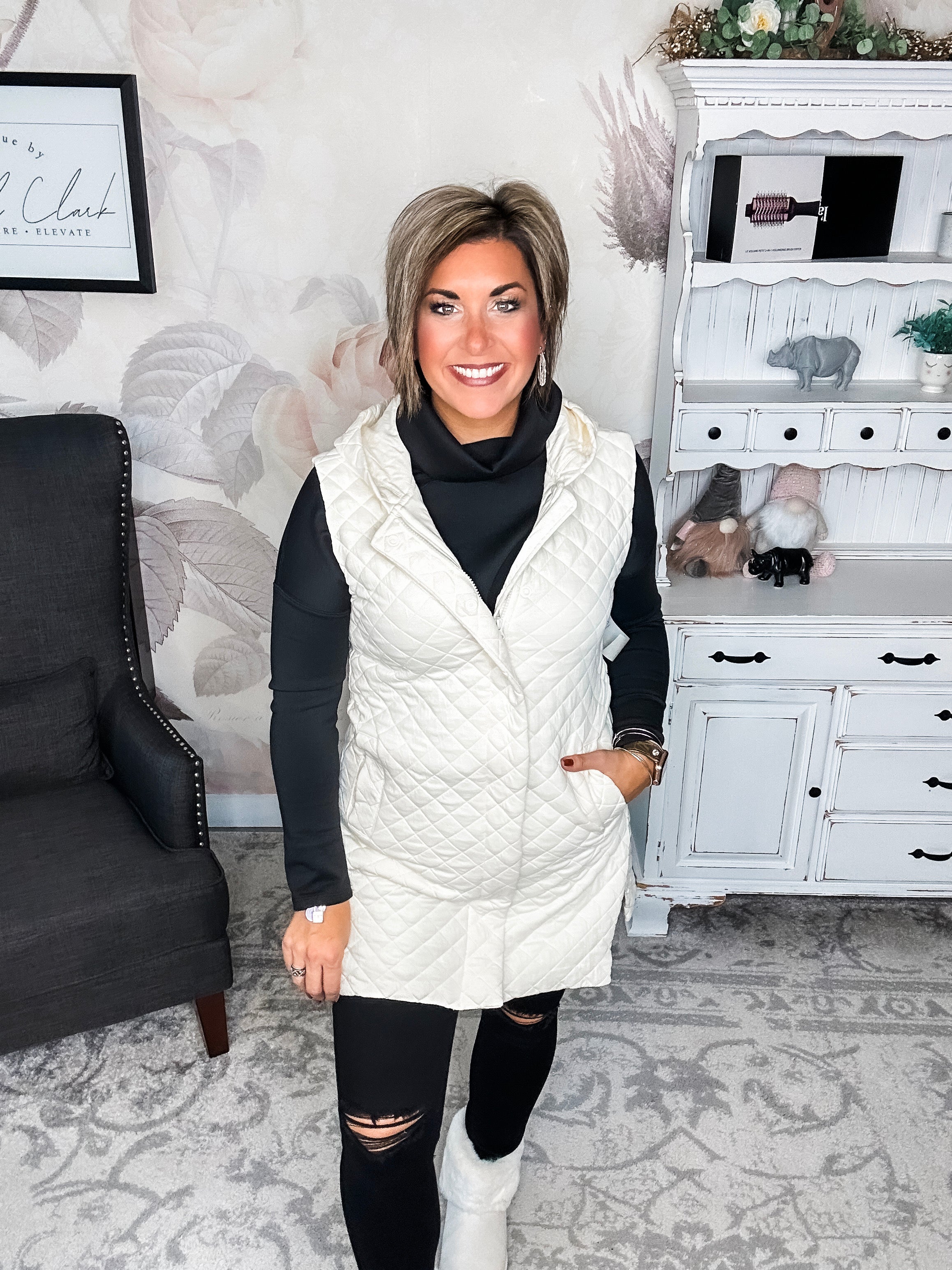 Gonna Move On Quilted Vest