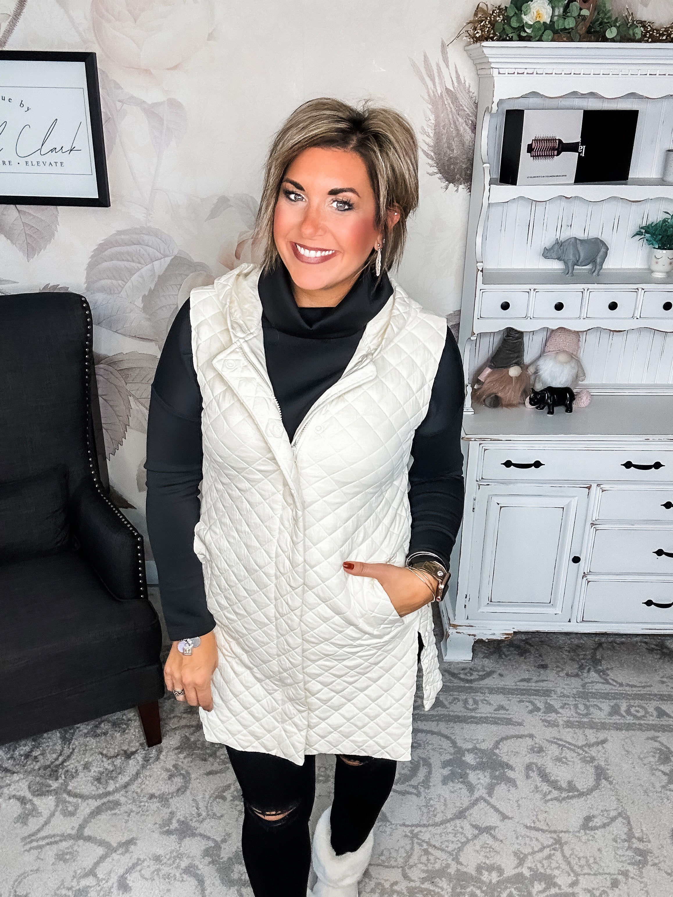 Gonna Move On Quilted Vest