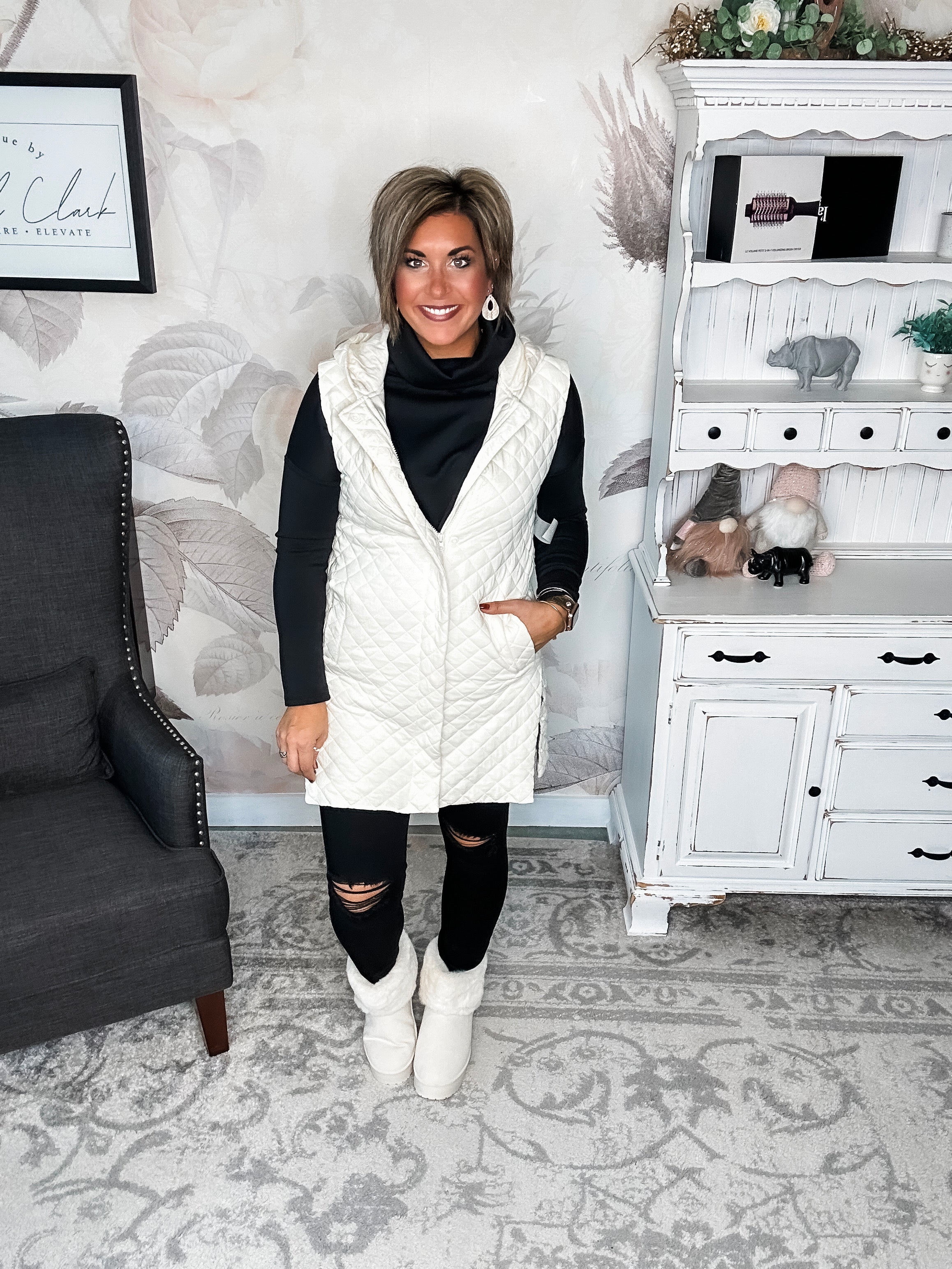 Gonna Move On Quilted Vest