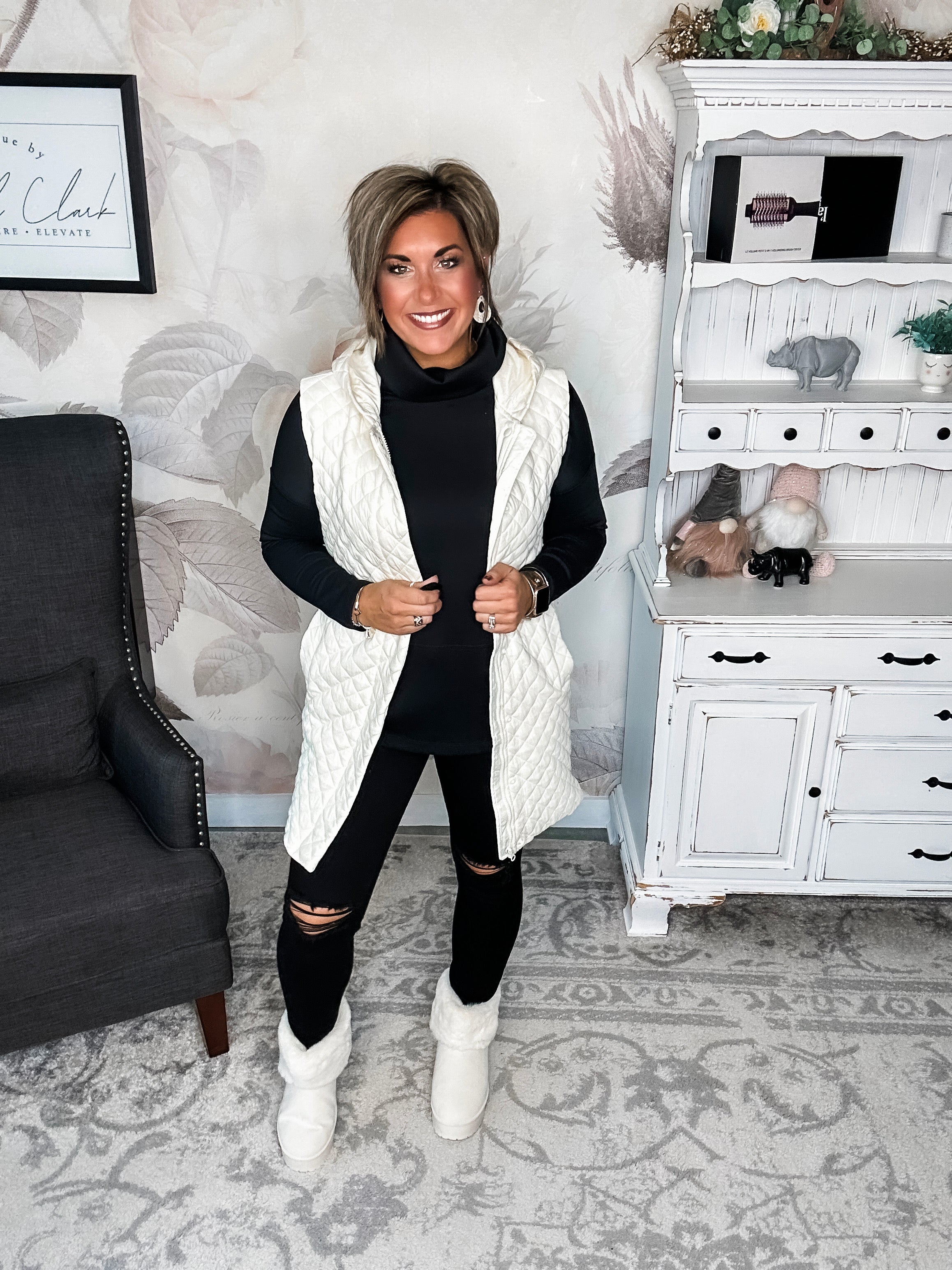 Gonna Move On Quilted Vest