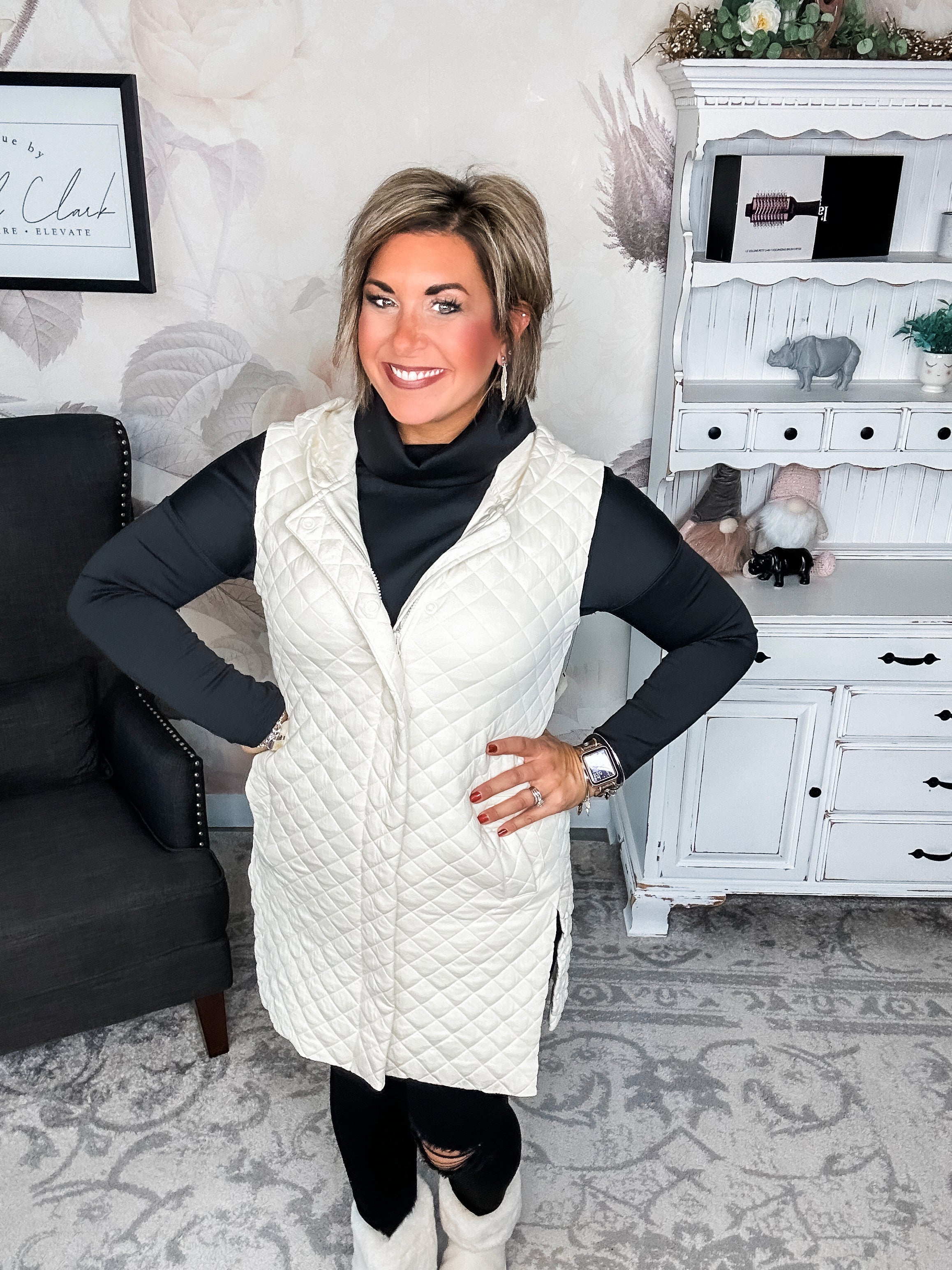 Gonna Move On Quilted Vest